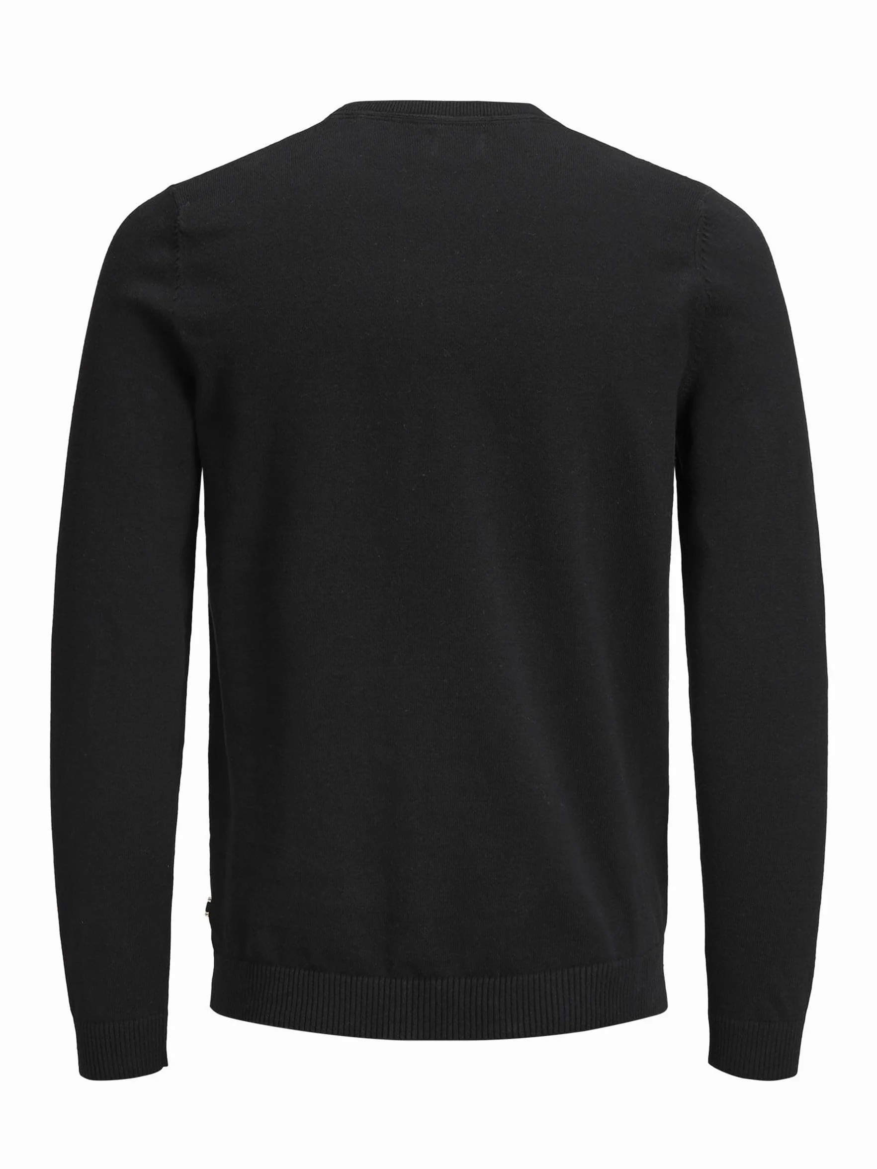 JACK & JONES Jjebasic Knit Crew Neck Sweter Mężczyźni Czarny XXL