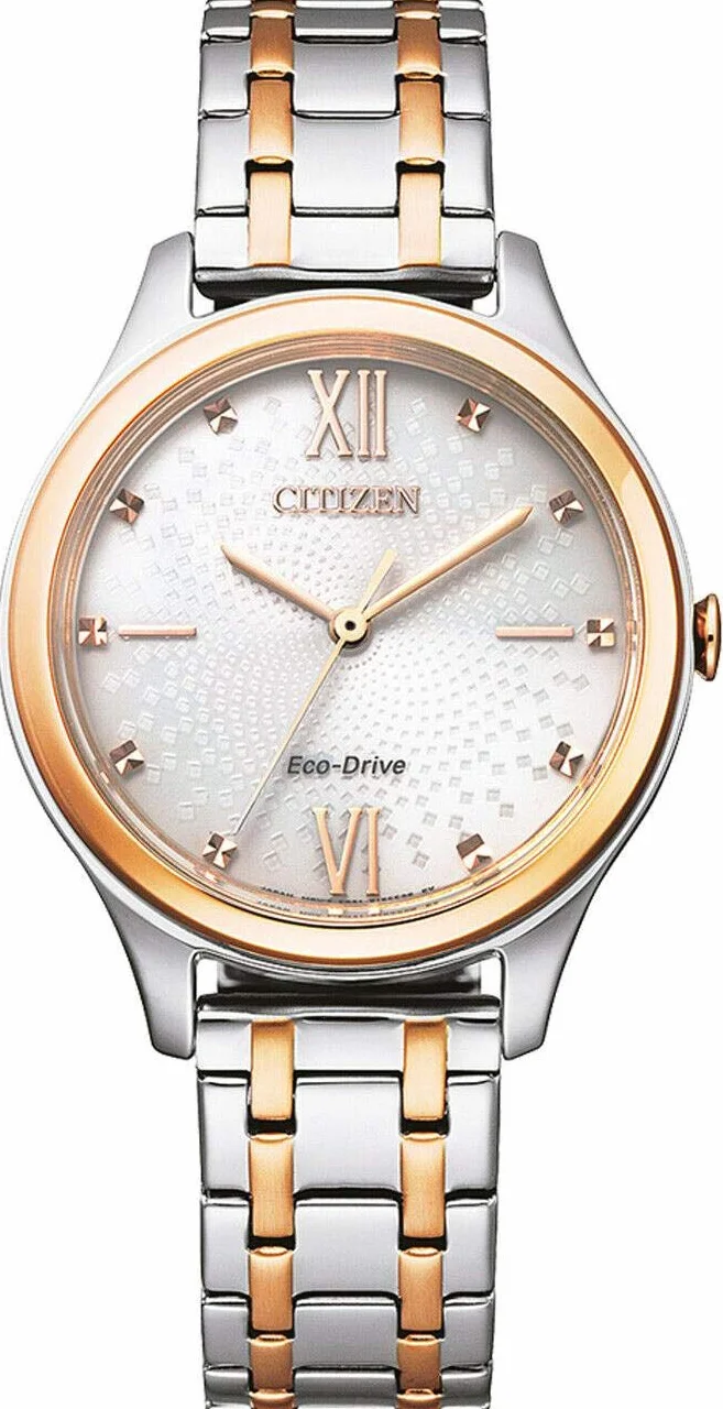 Citizen damski zegarek analogowy Eco-Drive ze stali nierdzewnej