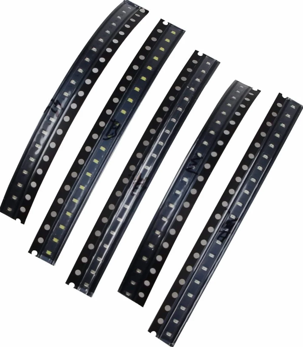 0603 SMD LED czerwony/żółty/zielony/czarny/niebieski zestaw diod świetlnych - biały (zestaw 100 sztuk)