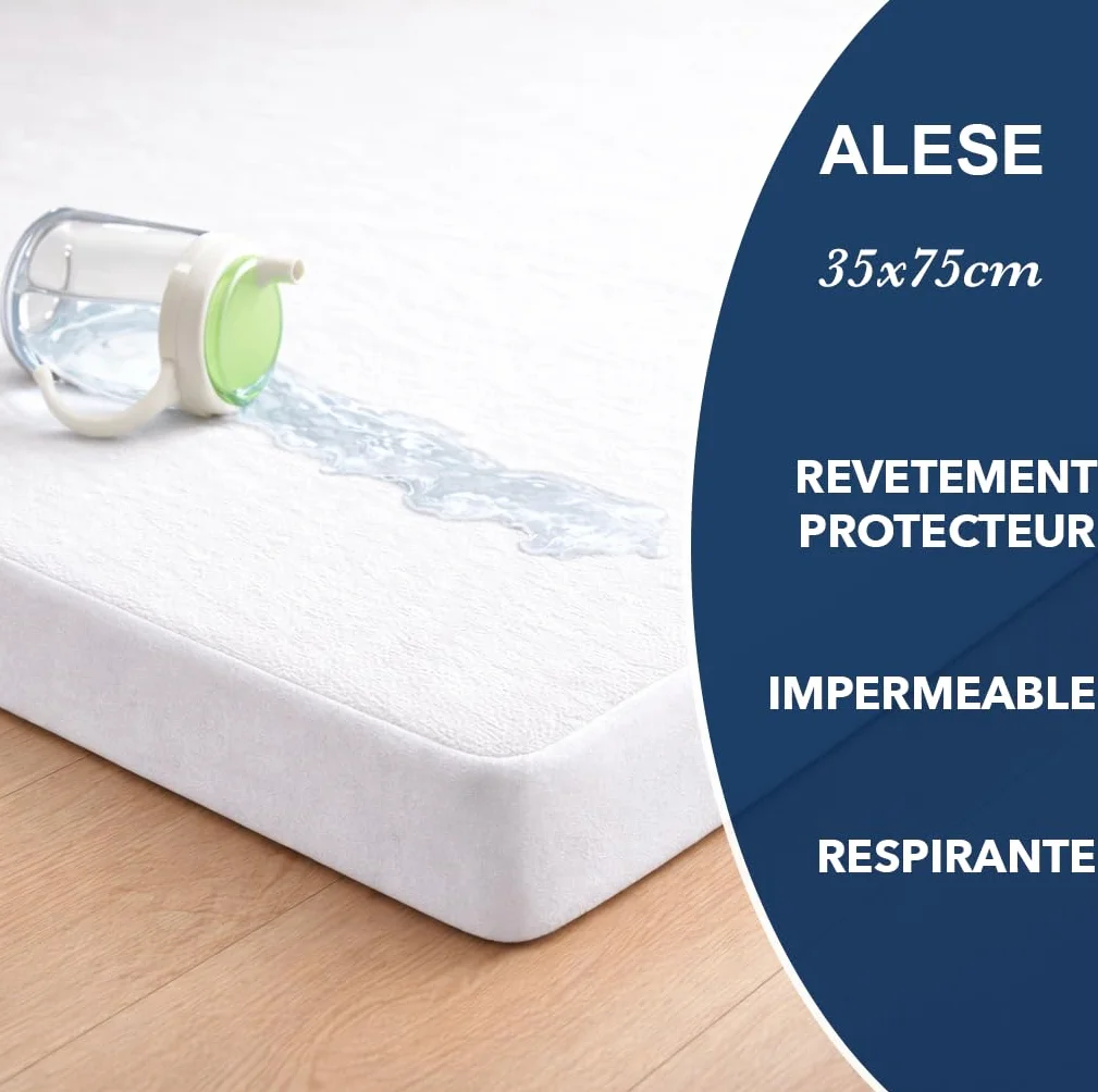 Alesse Sleffinek 35x75cm - Pokrowiec przeciwdeszczowy kompatybilny z materacem Nacelle - Wyprodukowano w Europie