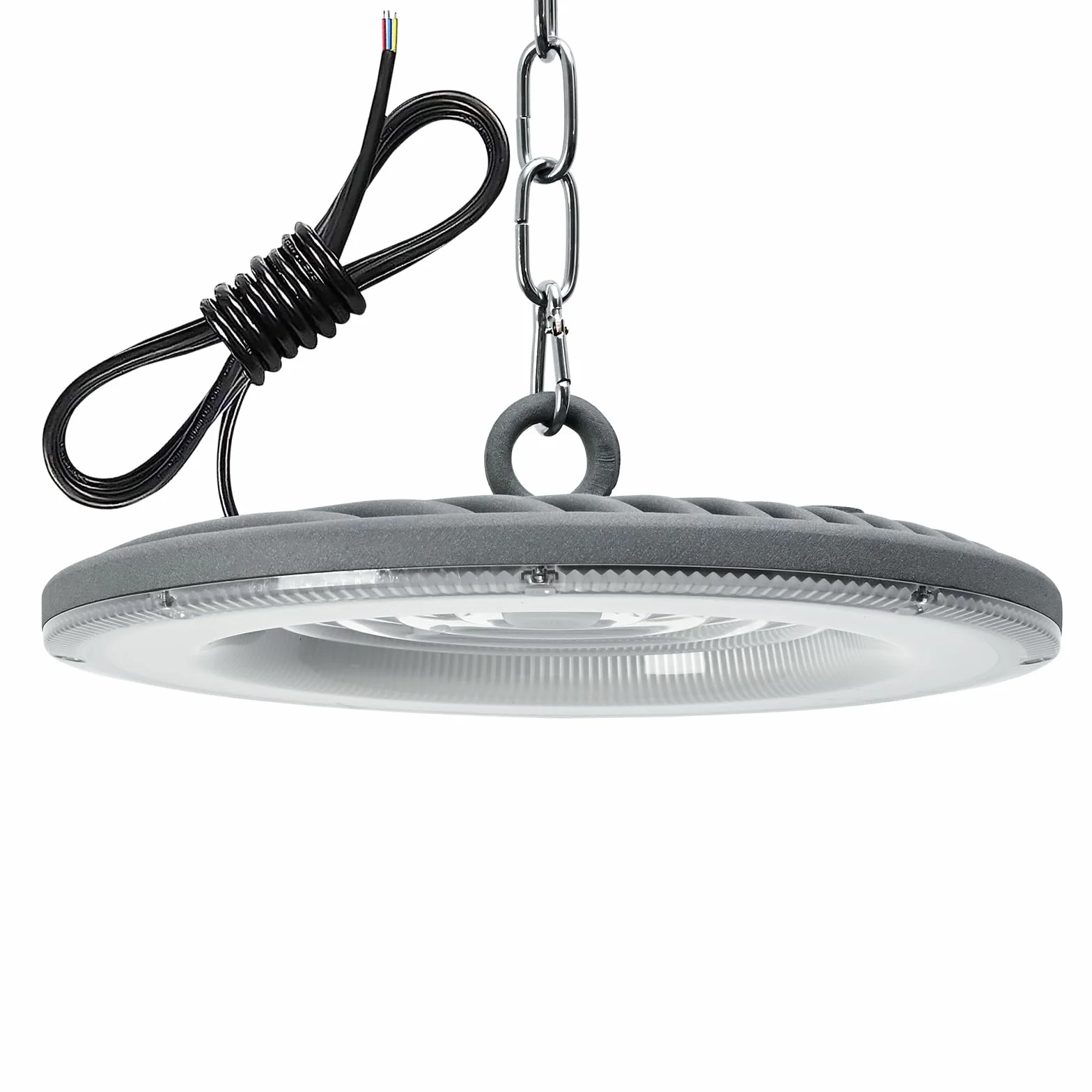 Oświetlenie garażowe LED 1000 W, 10000 lm, 6500 K, UFO, lampa sufitowa z łańcuchem, 144 diody LED do wnętrz, wodoodporna lampa sufitowa IP65, do garażu, magazynu, sali gimnastycznej