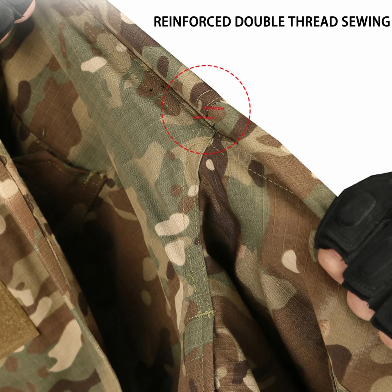 Dziecięcy zestaw taktyczny t-shirt i spodnie kamuflaż wojskowy Airsoft