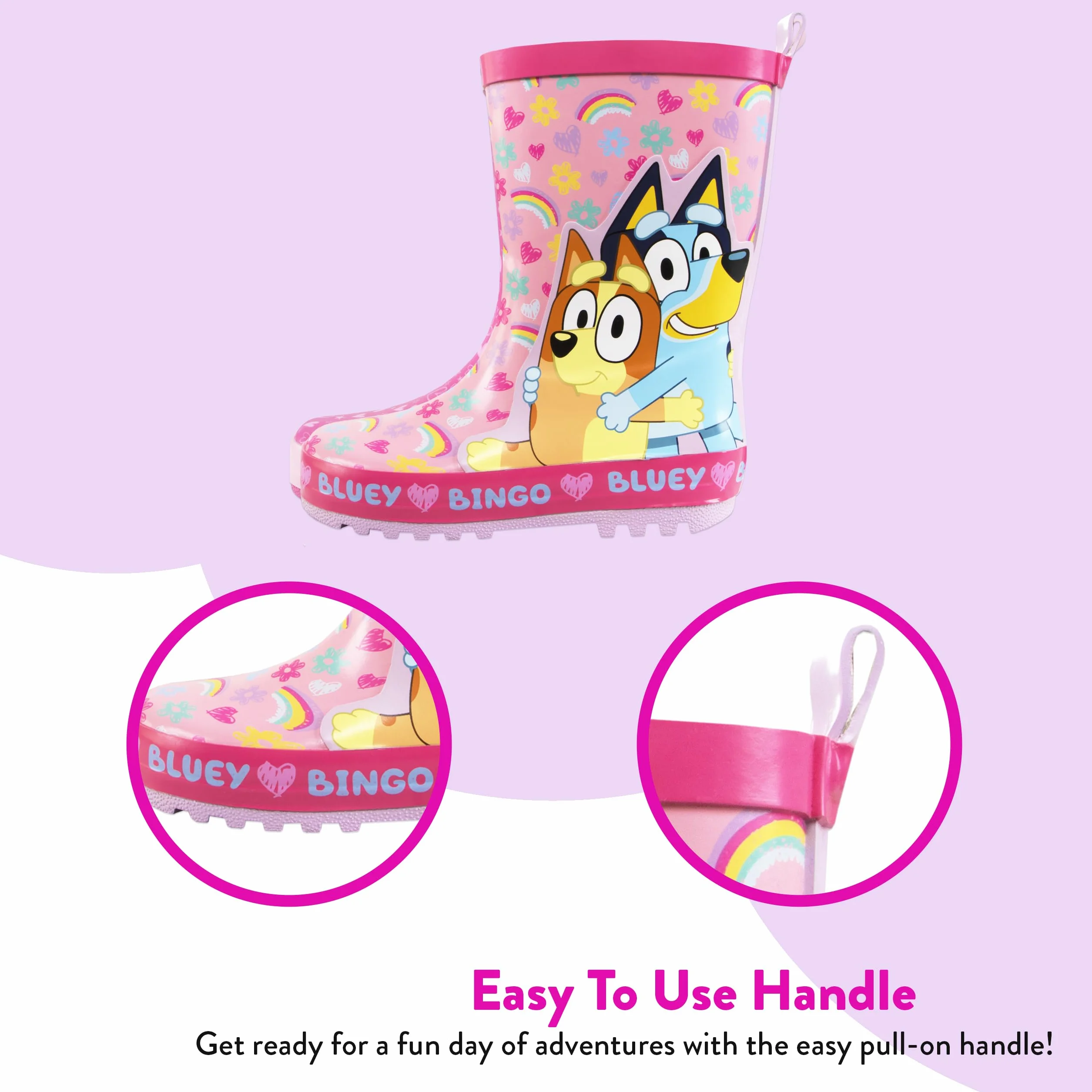 Wellies Bluey | Wellies Bingo dla Dziewczynek | Kalosze dla Dzieci | Wellies dla Dziewczynek