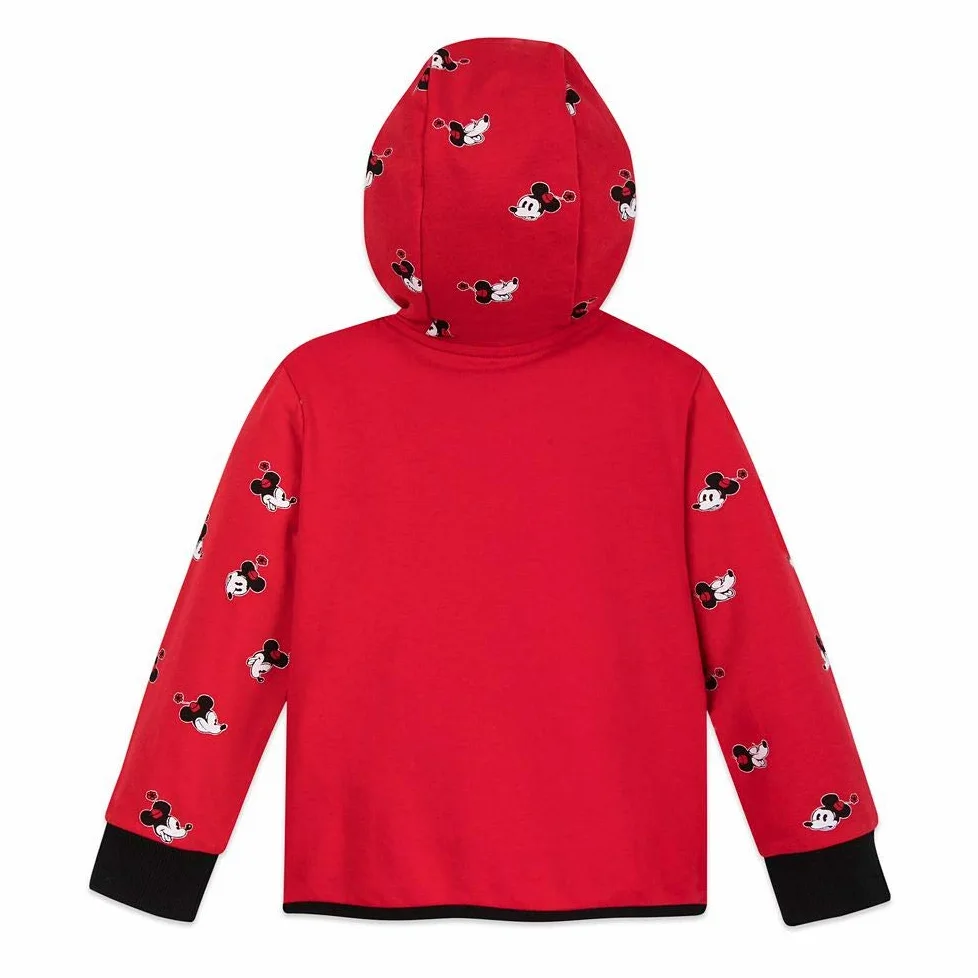 Disney Minnie Mouse bluza z kapturem z zamkiem błyskawicznym dla dzieci, wielokolorowa