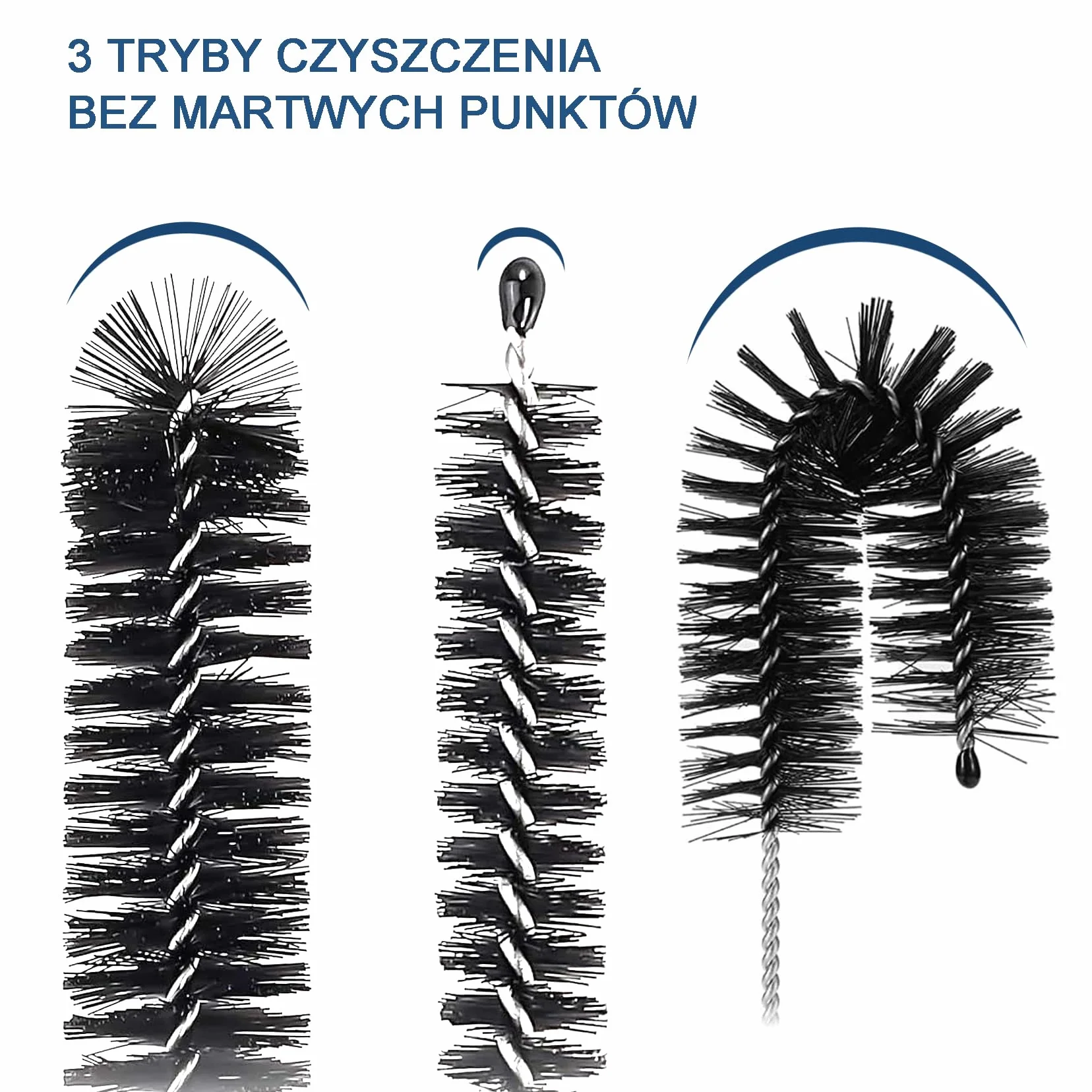 Szczotka Do Butelki, Zestaw 8 Nylonowych Szczotek Do Czyszczenia Słomek I Rurek Do Butelek O Wąskiej Szyjce, Butelek Dziecięcych, Słoików I Dzióbków Czajników (Czarny)