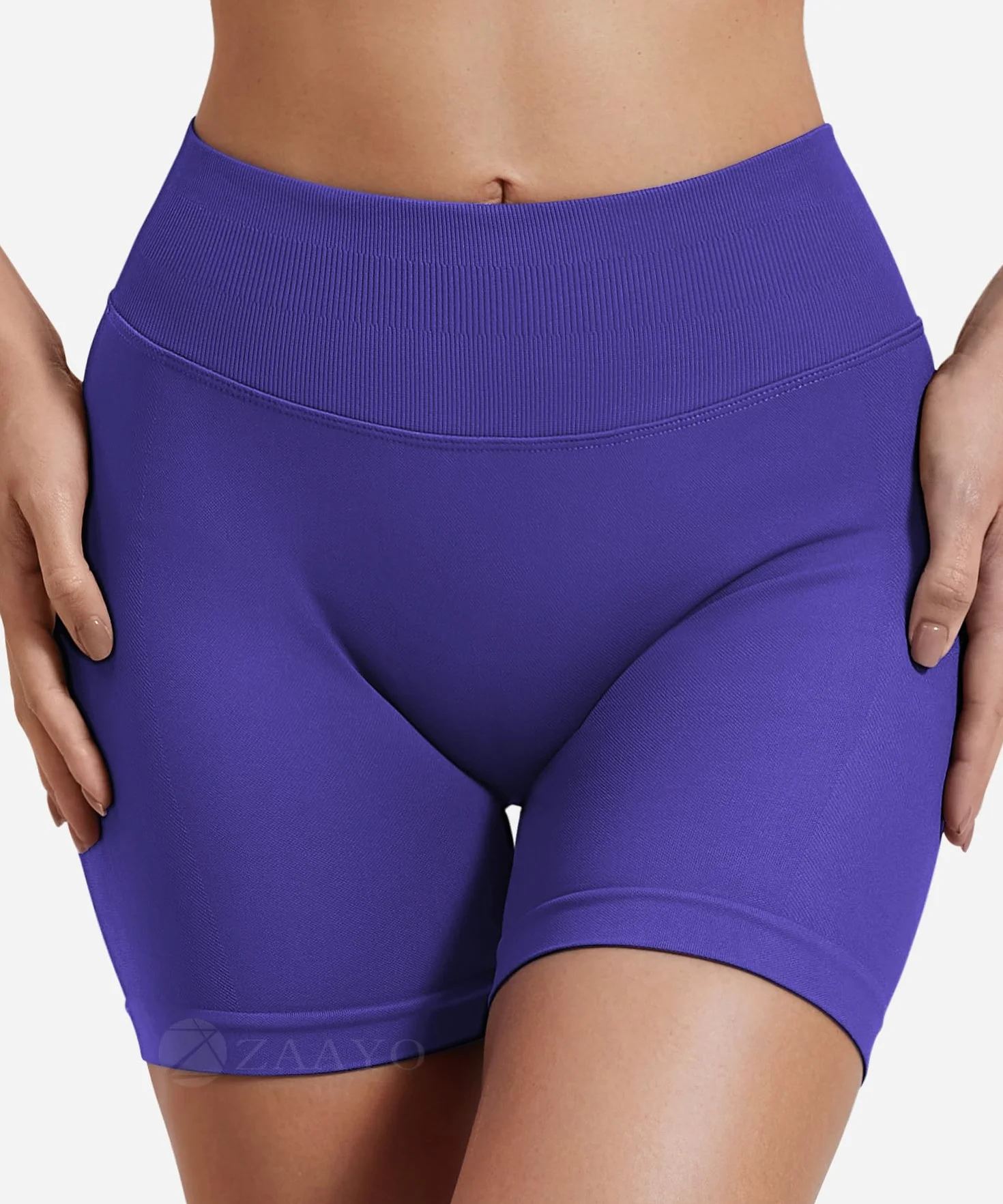 ZAAYO Damskie Szorty Sportowe 4,5" Scrunch Butt Lifting Gym Bezszwowe Biker Shorts