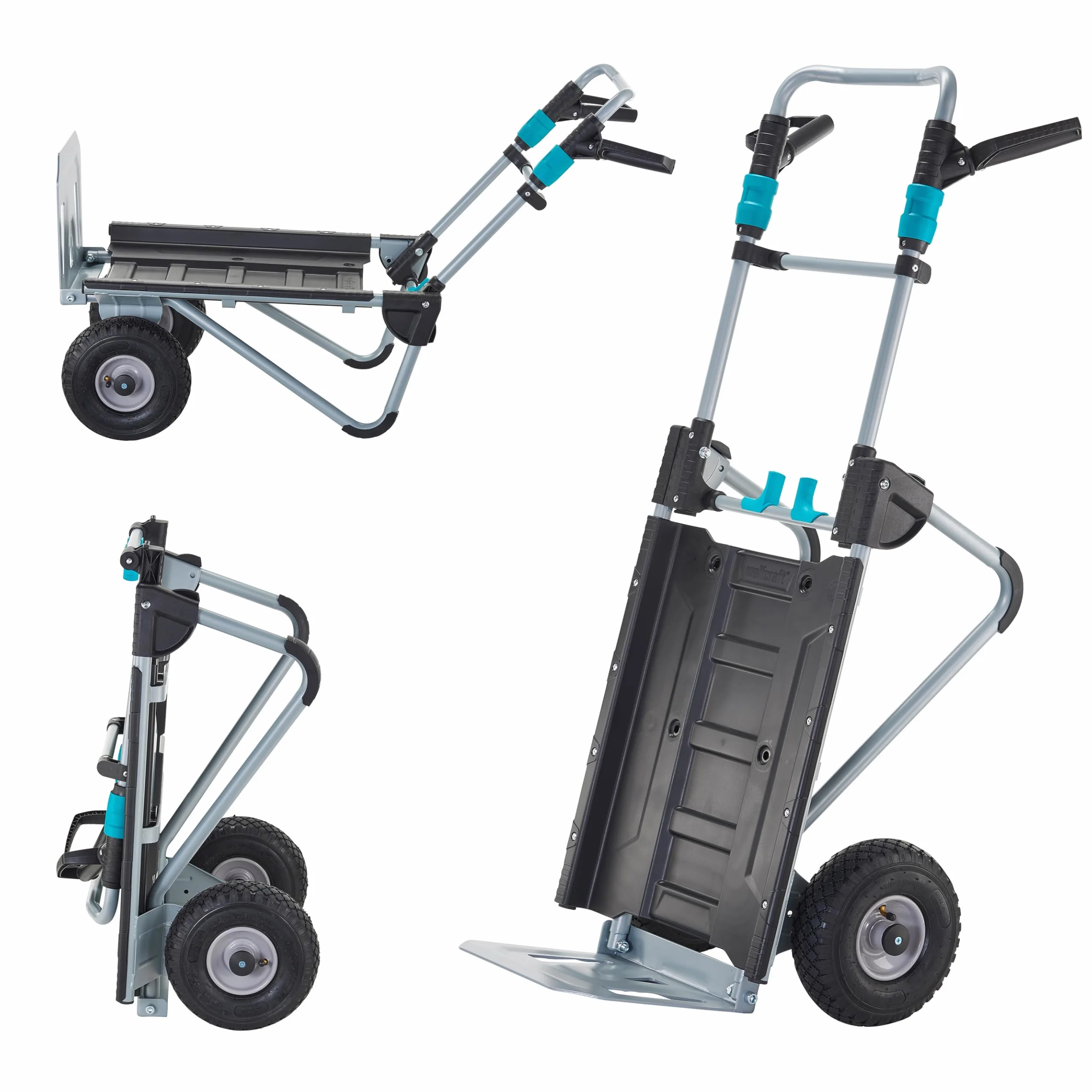 wolfcraft System transportowy TS 2500 I 5535000 I funkcja 2 w 1: wózek transportowy i wózek przesuwny I elastyczne zastosowanie I funkcja szybkiego składania I obrotowe uchwyty I kompaktowy wymiar po