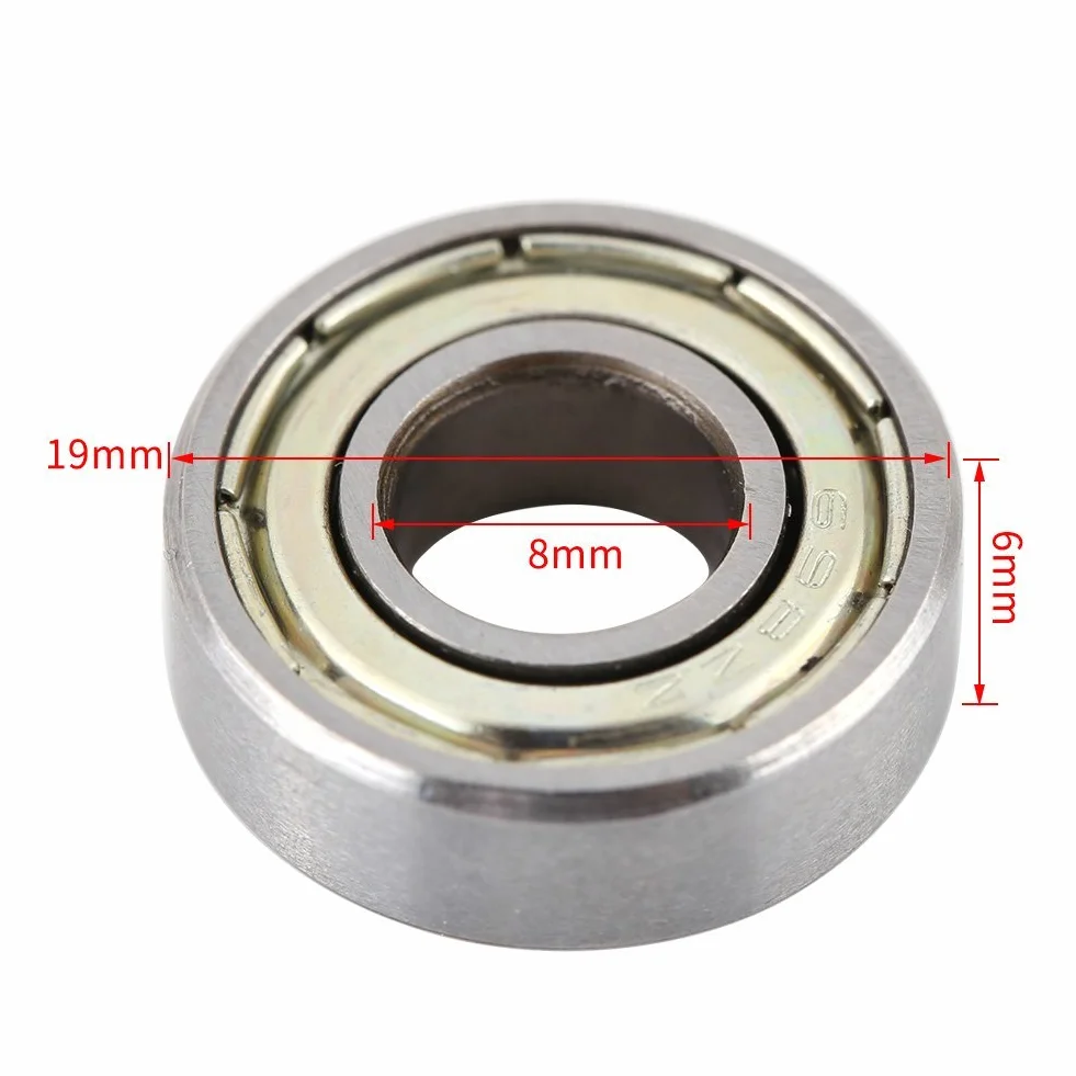 10 szt. Mini Kugellager Hitzebest?ndige Langlebige Multi-Use-Stahl Lager 698ZZ Kugellager 8x19x6mm