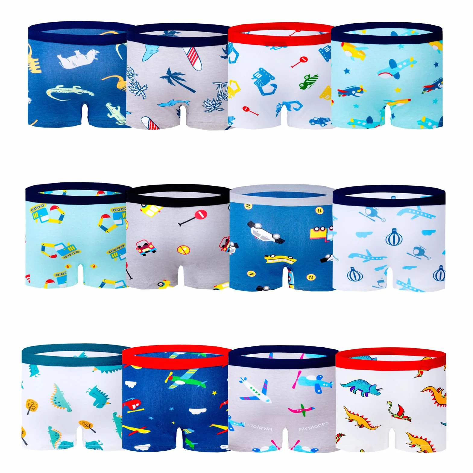 JackLoveBriefs Dziecięce majtki chłopięce 10 sztuk
