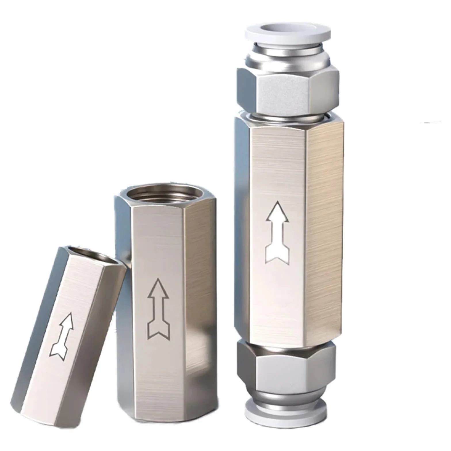 Zawór zwrotny powietrza 6mm 8mm 10mm 1/4 OD wąż zawór jednokierunkowy powietrze gaz jednokierunkowy zawór mosiężny Adapter do montażu rur sprężarki powietrza(CV-01BSP 4MM)
