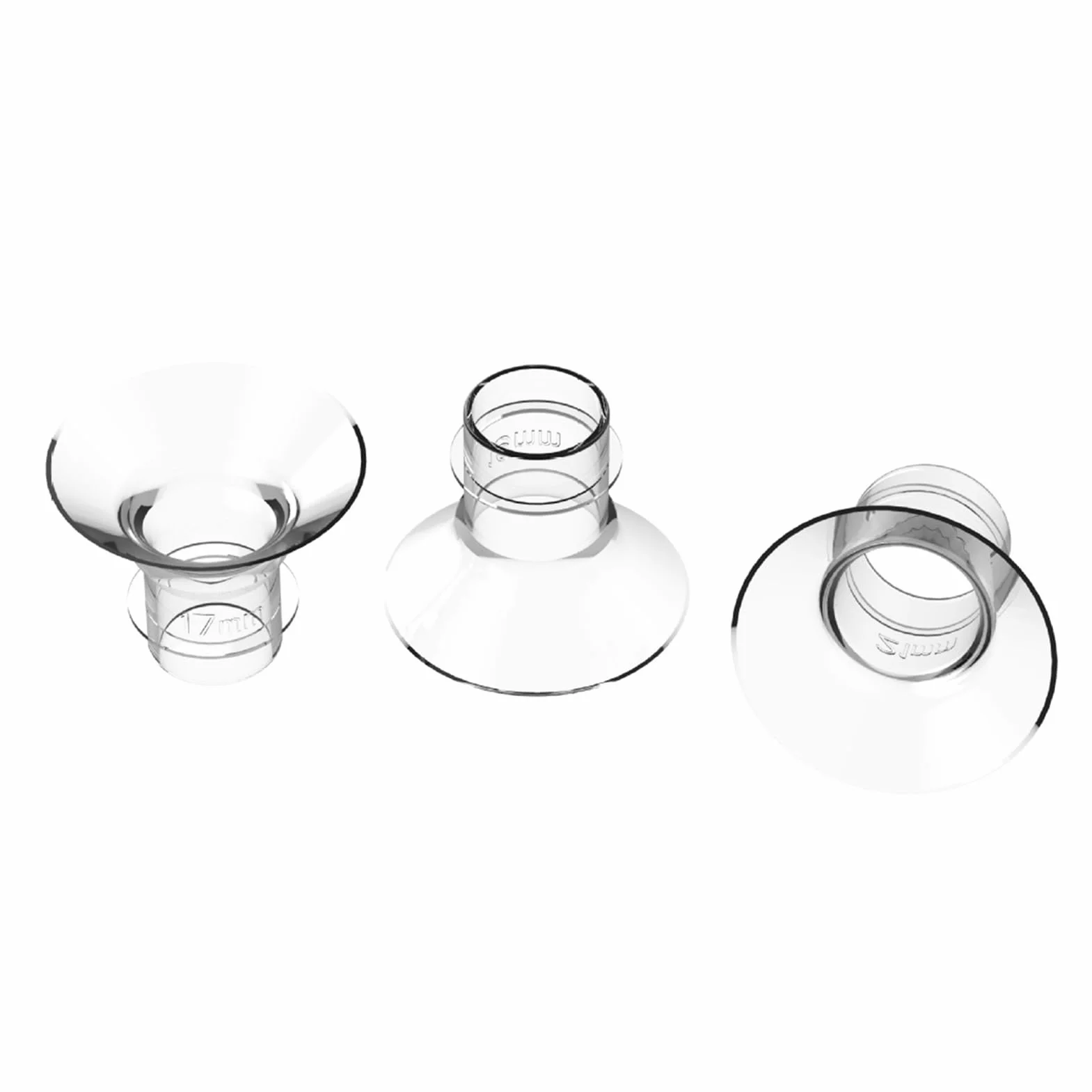 Generic Wkładki Kołnierzowe Odciągacza Mleka Praktyczny Zamiennik dla Wi Laktatorów 21 Mm dla Wygodnego Karmienia piersią (17 mm i 19 mm i 21 mm)