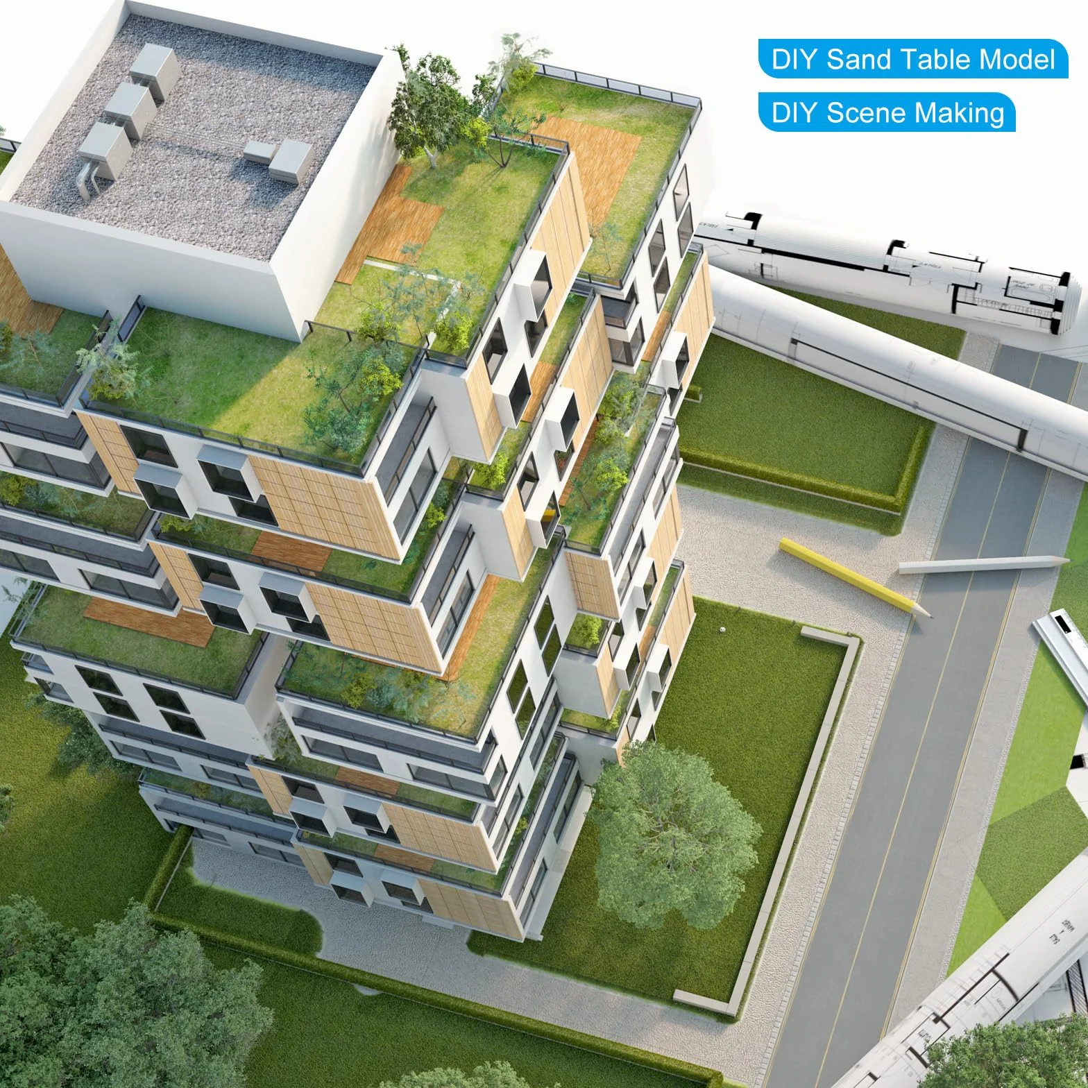 QUARKZMAN Pręt z tworzywa sztucznego ABS, okrągły, z pełnego materiału, 0,8 mm x 500 mm, do samodzielnego wykonania, modelu architektonicznego, stół do piasku, opakowanie 30 sztuk
