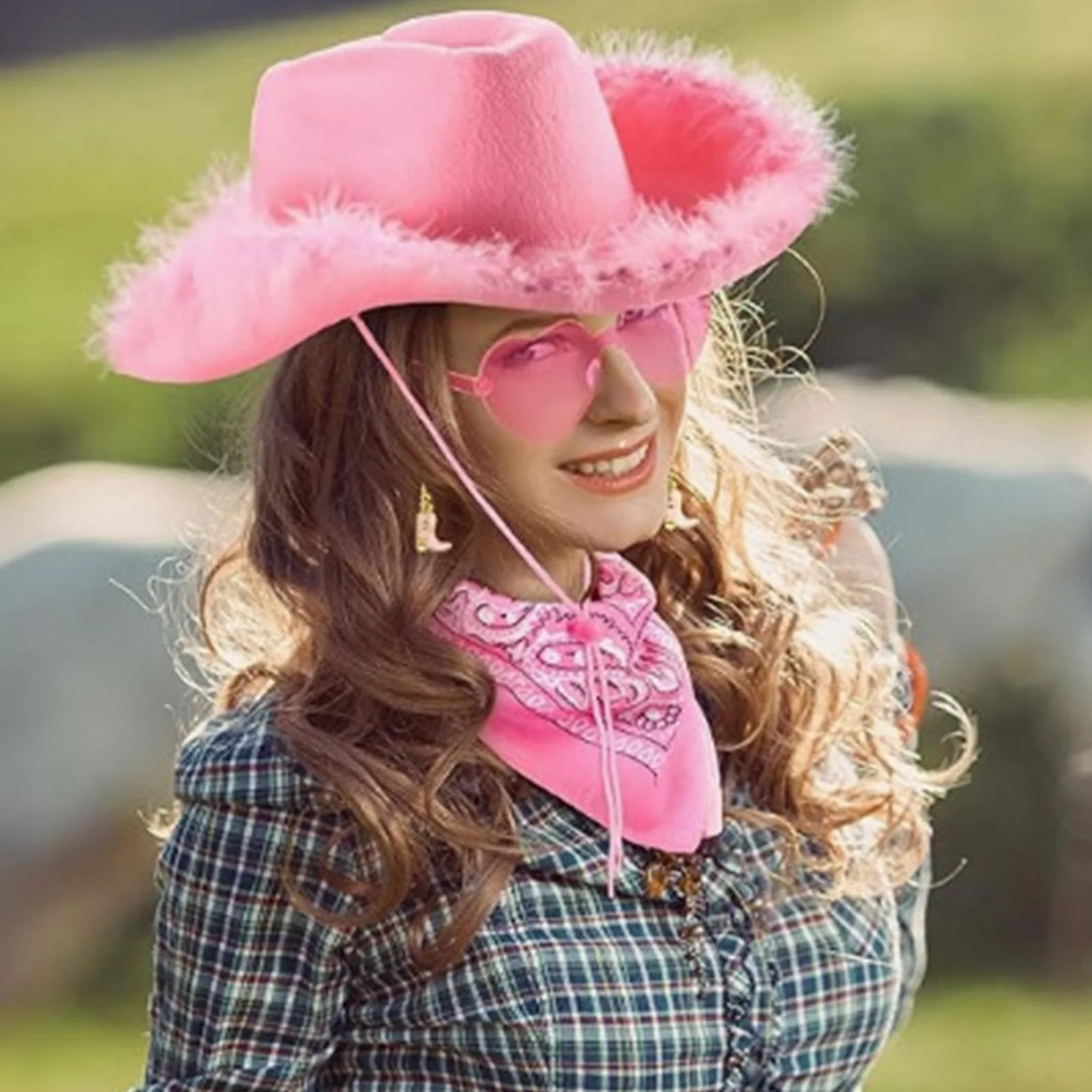 Pink Costume Cowboy Hat, 4X Cowboy Pink Hat, Costume Cowboy Hat For Women, Cowgirl Hat For Women, Role Play Cowboy Hat, Pink Cowgirl Hat, Women’s Cowboy Hat For Festivals, Country Concert Cowboy Hat,