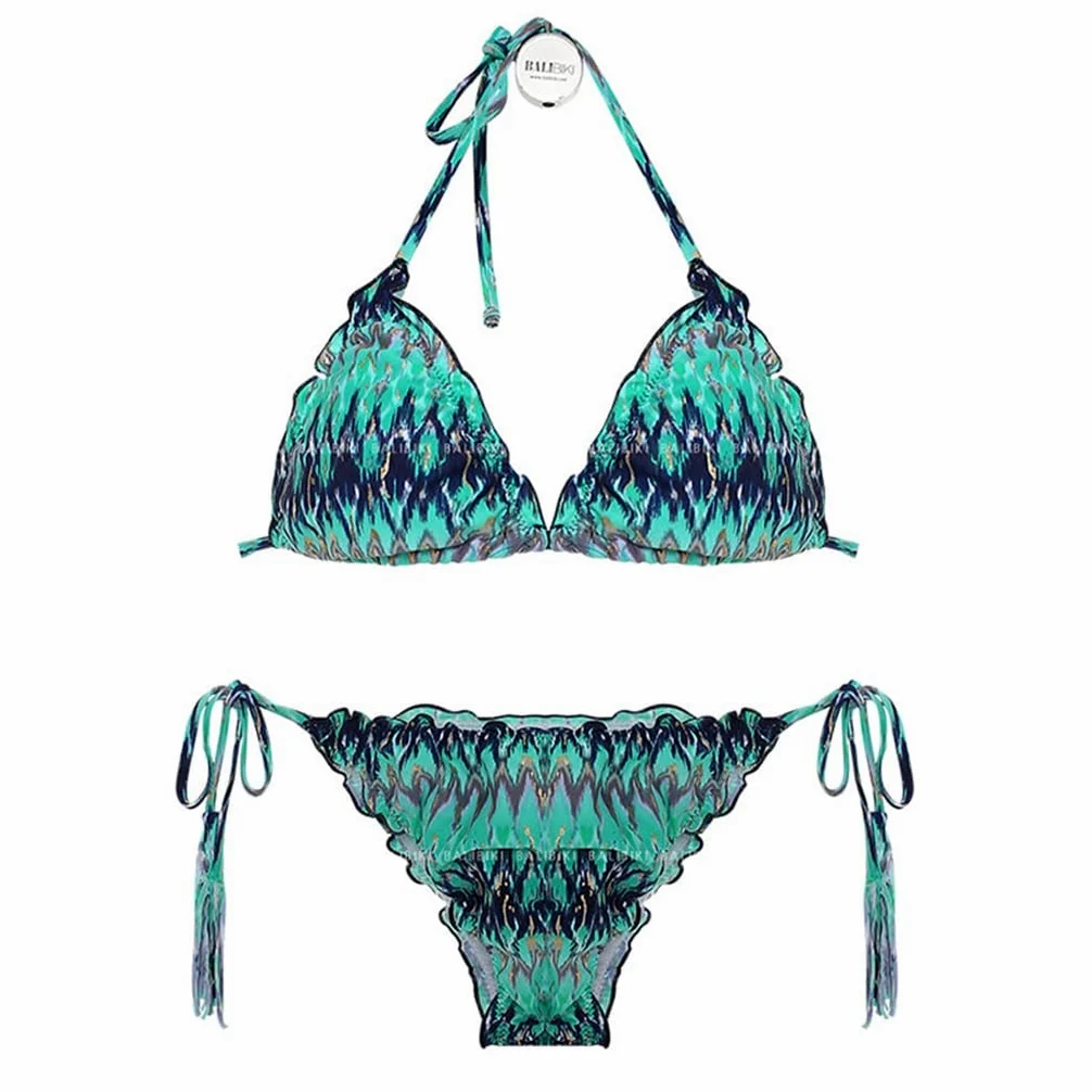Kostium kąpielowy dla kobiet sznurowane bikini z małą klatką piersiową, trzypunktowy, seksowny, rozcięty, wyszczuplający, siateczkowy, czerwony, gorący, wiosenny strój kąpielowy w stylu (kolor: A, rozmiar: kod XL) (AM)