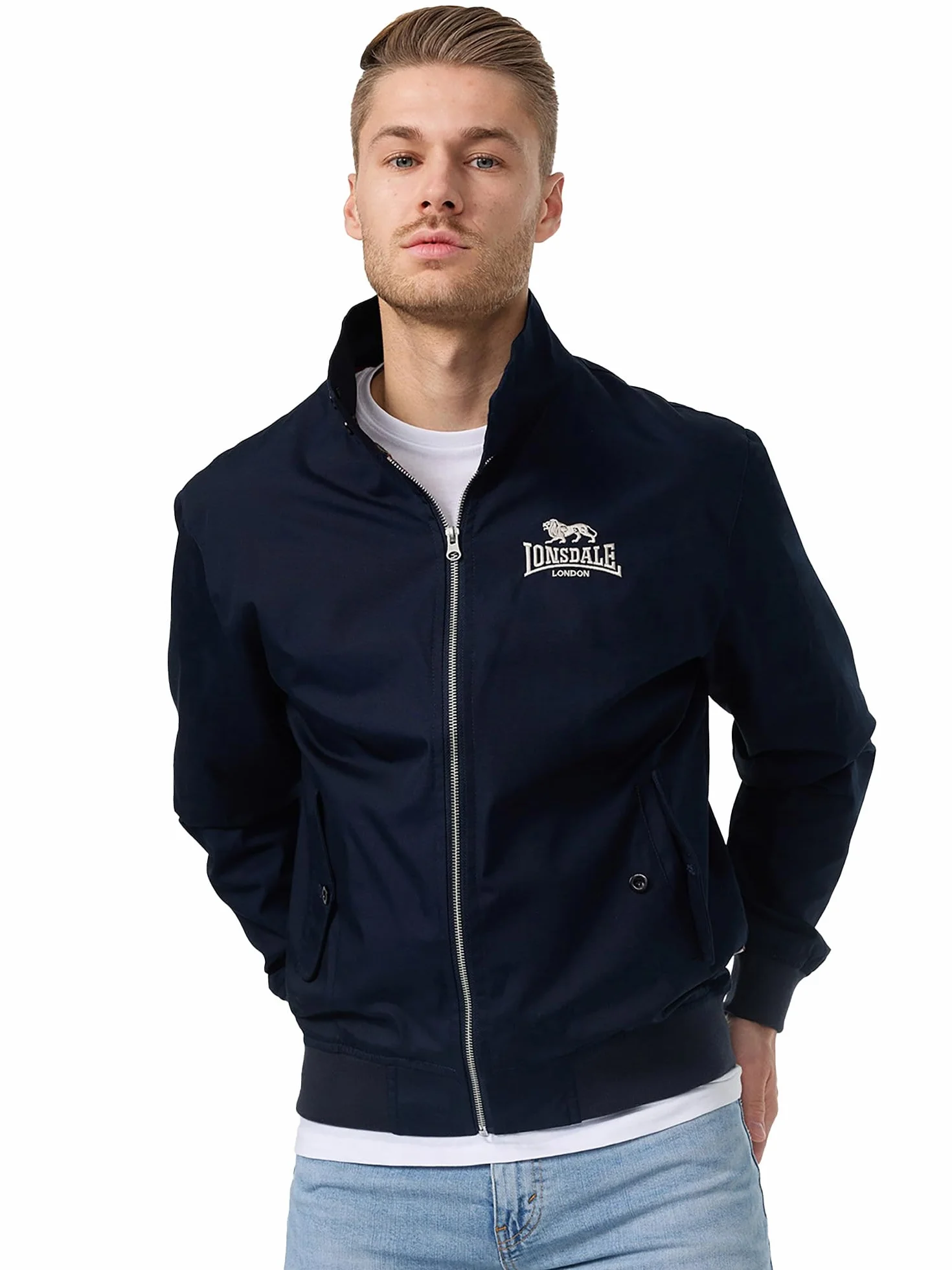 Lonsdale Kurtka męska Jacke Slim Fit Harrington