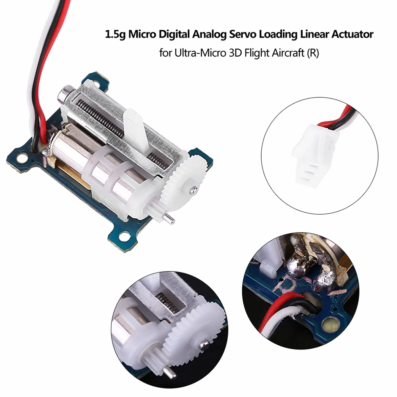 Serwo Liniowe, Siłowniki Liniowe, Micro Liner Servo1.5g,3.7 5V Cyfrowy Analogowy Siłownik Liniowy ładujący Serwo dla Ultra, Zmienne Analogowe Linie Opóźniające