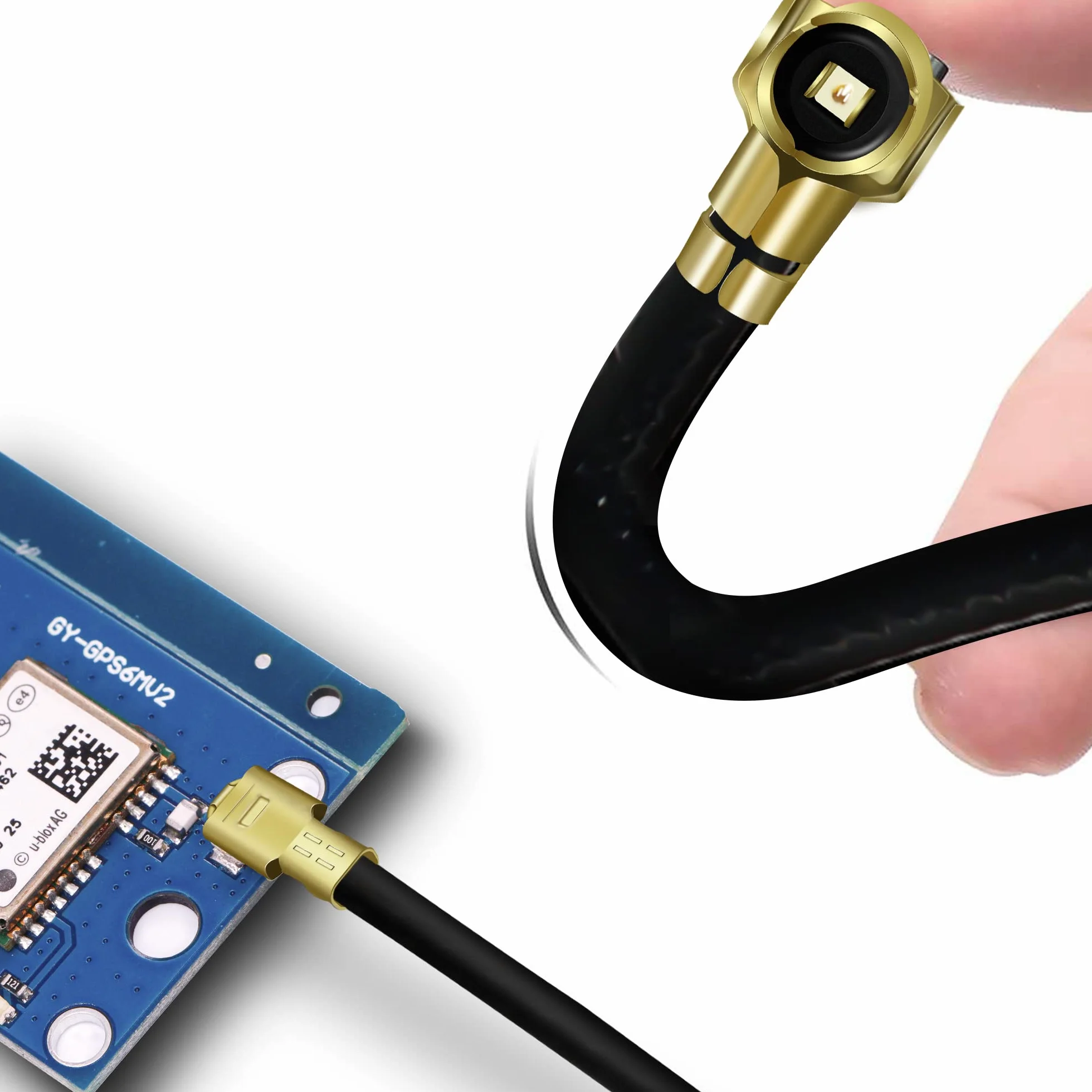 TUOLNK Gniazdo SMA na U.fl IPX kabel koncentryczny gniazdo SMA gniazdo Bulkhead na UFL MHF4 Pigtail WiFi przedłużacz anteny 0,81 mm IPX Pigtail kabel koncentryczny 12 cali (30 cm) 5 sztuk