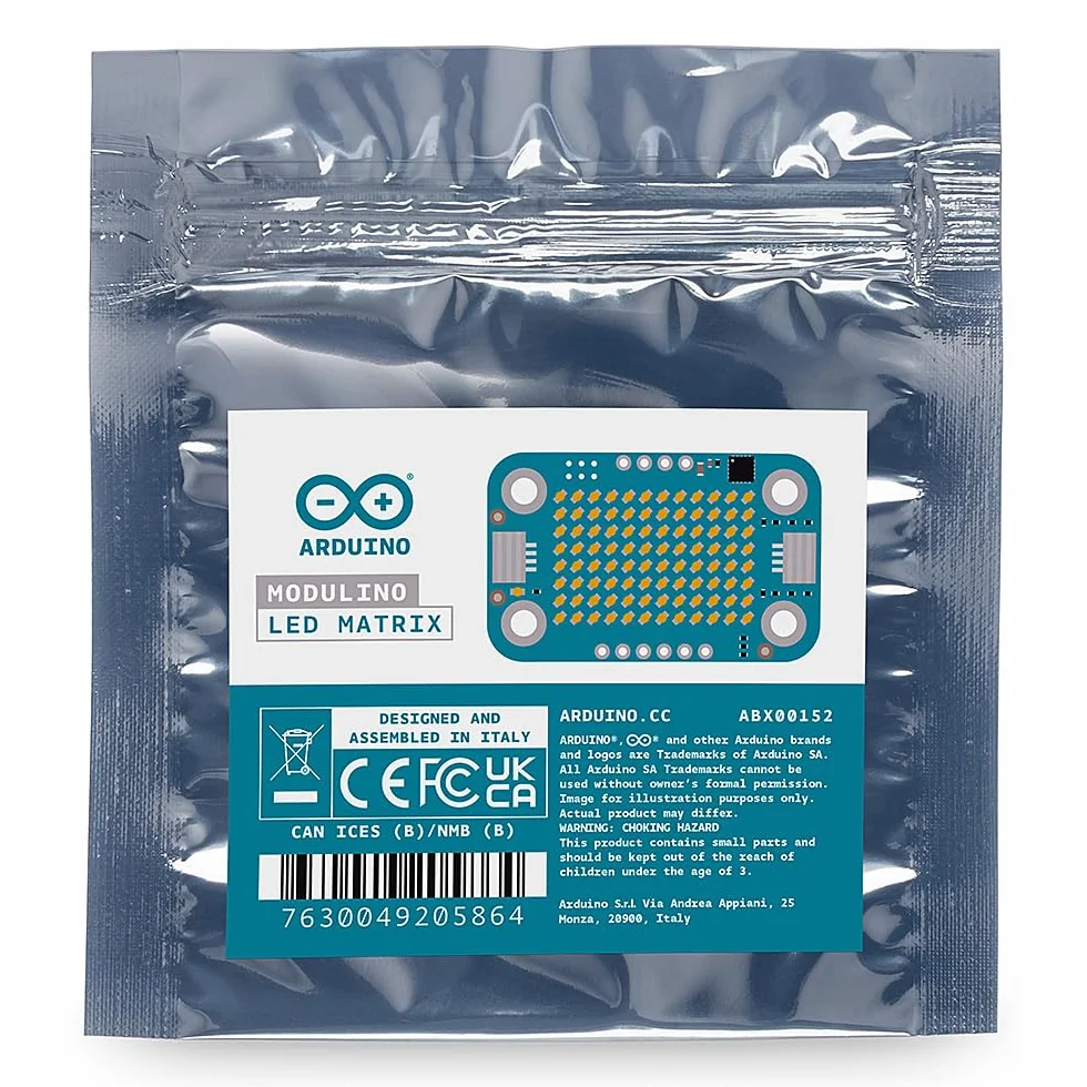 Arduino Moduł matrycy LED [ABX00152] Smart Display Plug‑and‑Play z obsługą Qwiic, Arduino i MicroPython
