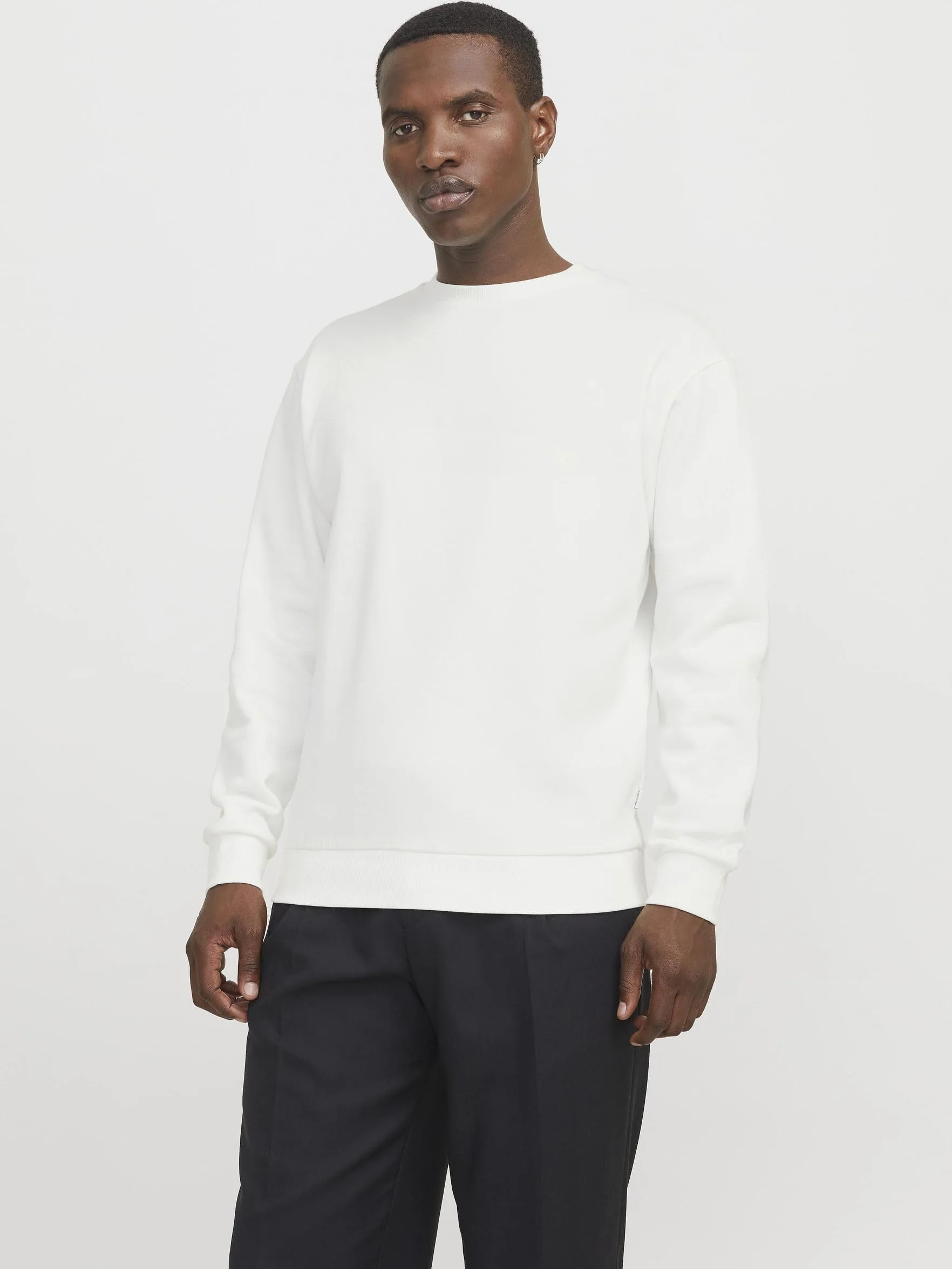 JACK & JONES Jjebradley Sweat Crew Noos męskie Cloud Dancer L
