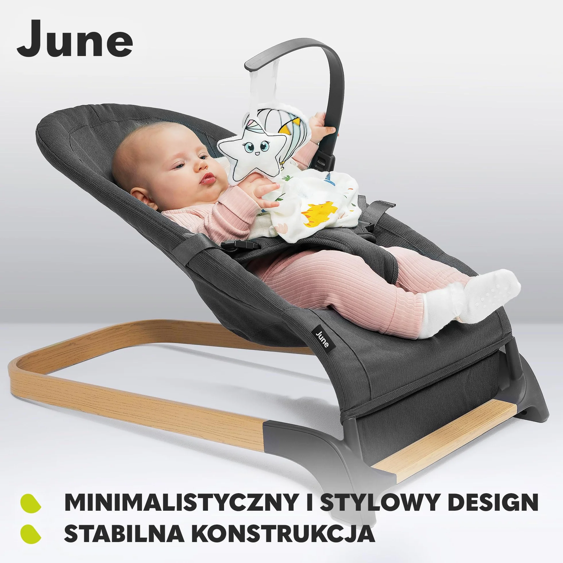 Lionelo LO-JUNE GREY STONE June Air - Bujaczek, Szary, Średni