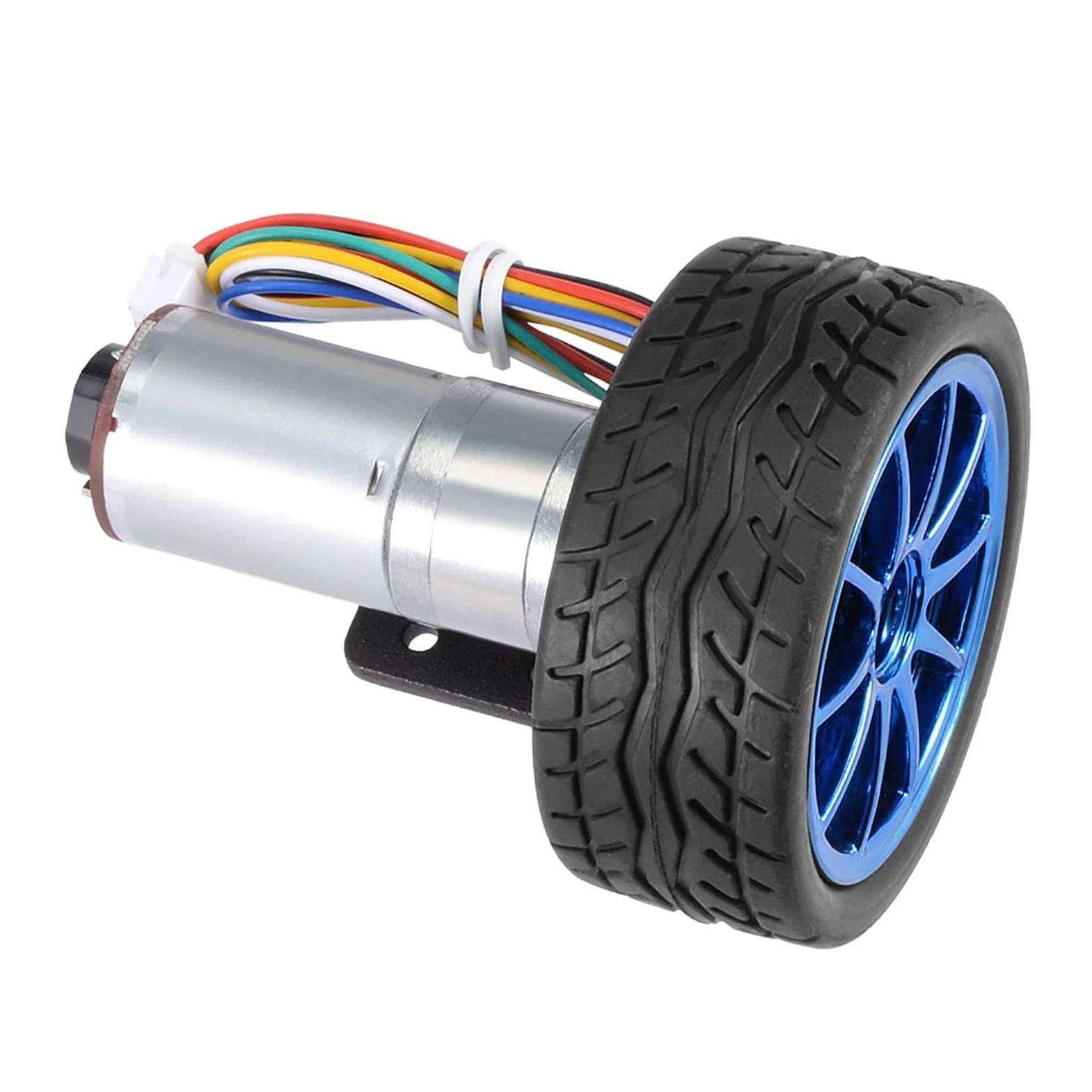 Inteligentny Zestaw Samochodowy z Motoreduktorem JGA25-371, DC12V, Enkoder, Koła 65mm, 200 obr./min, dla Robota