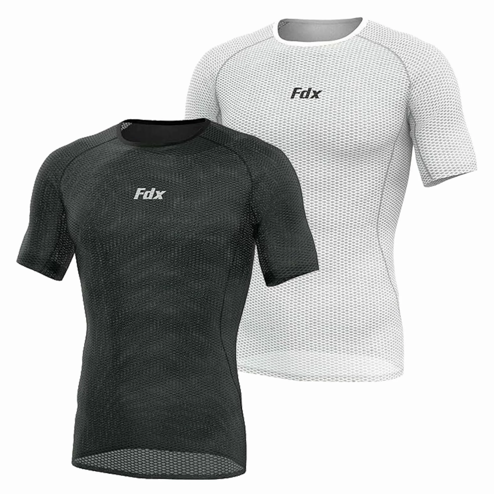 FDX Cool Mesh Base Layer Half Sleeve męska koszulka rowerowa ultralekka oddychająca antyzapachowa