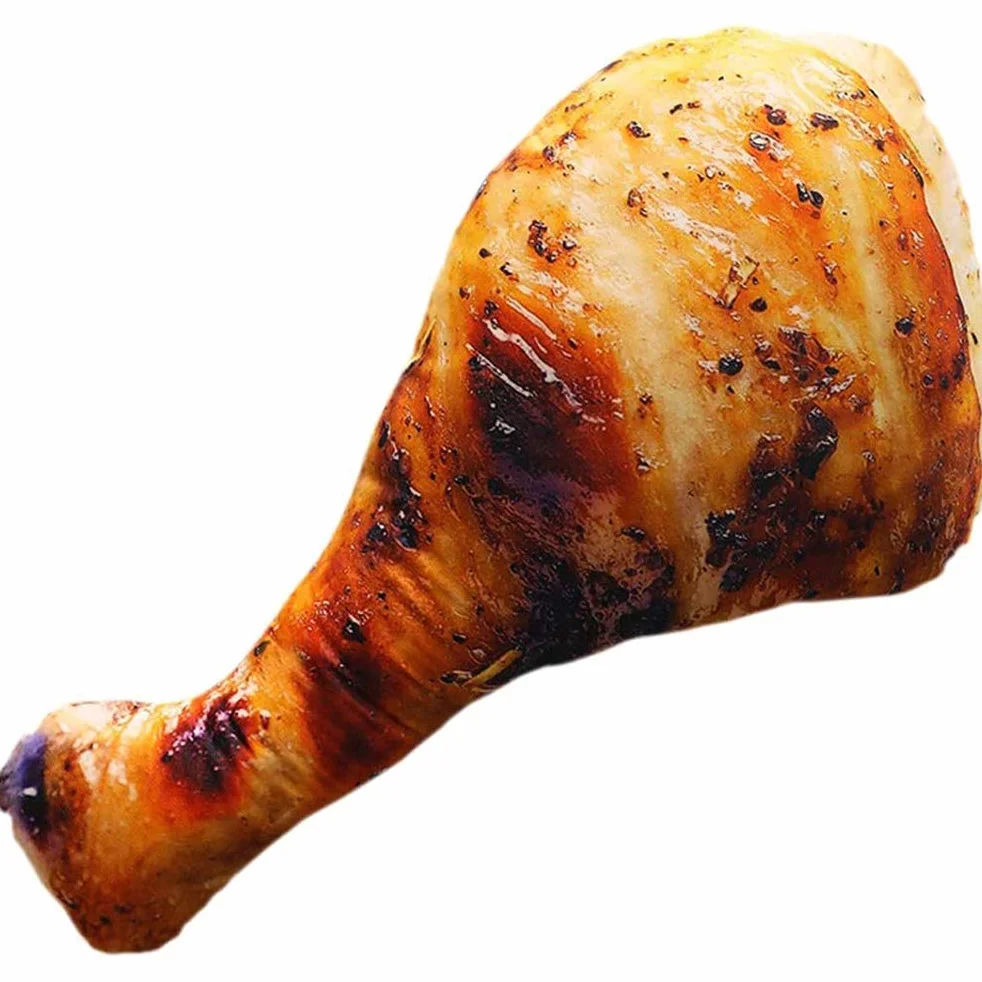 KIMISS Pluszowa poduszka w kształcie smażonej nogi kurczaka - 20cm miękka poduszka dekoracyjna for dzieci i dorosłych, idealna for