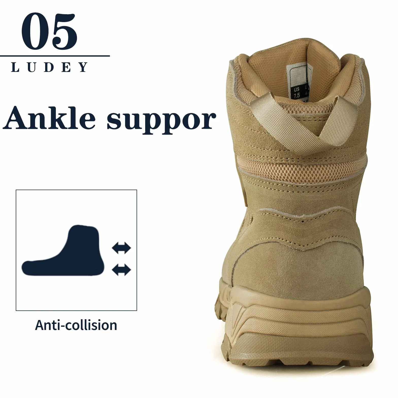 Buty Wojskowe dla Mężczyzn - Taktyczne, Bojowe, Antypoślizgowe, Policyjne, Patrolowe, Outdoor, Podróżne, Robocze, Trekkingowe, Biegowe