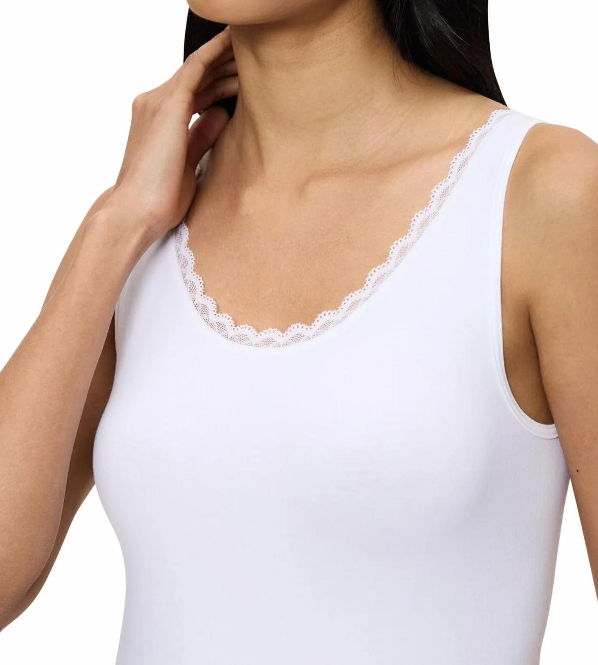 Triumph Feel of Cotton Tank Top White, biały, 38