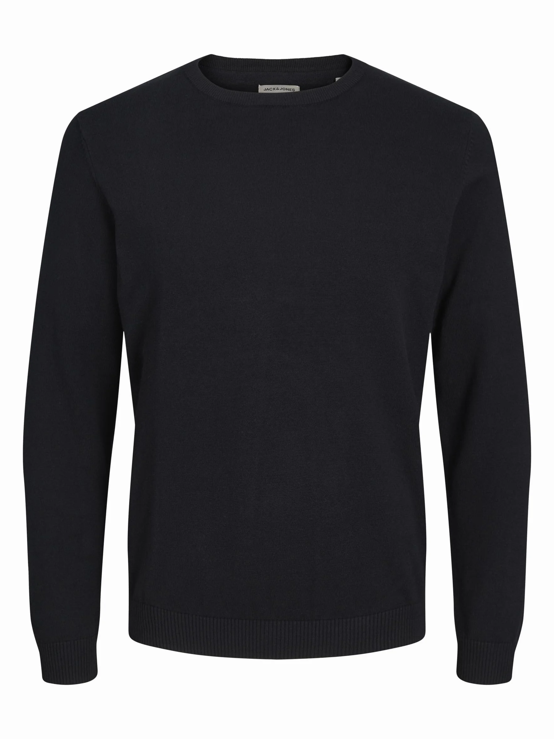 JACK & JONES Jjebasic Knit Crew Neck Sweter Mężczyźni Czarny XXL