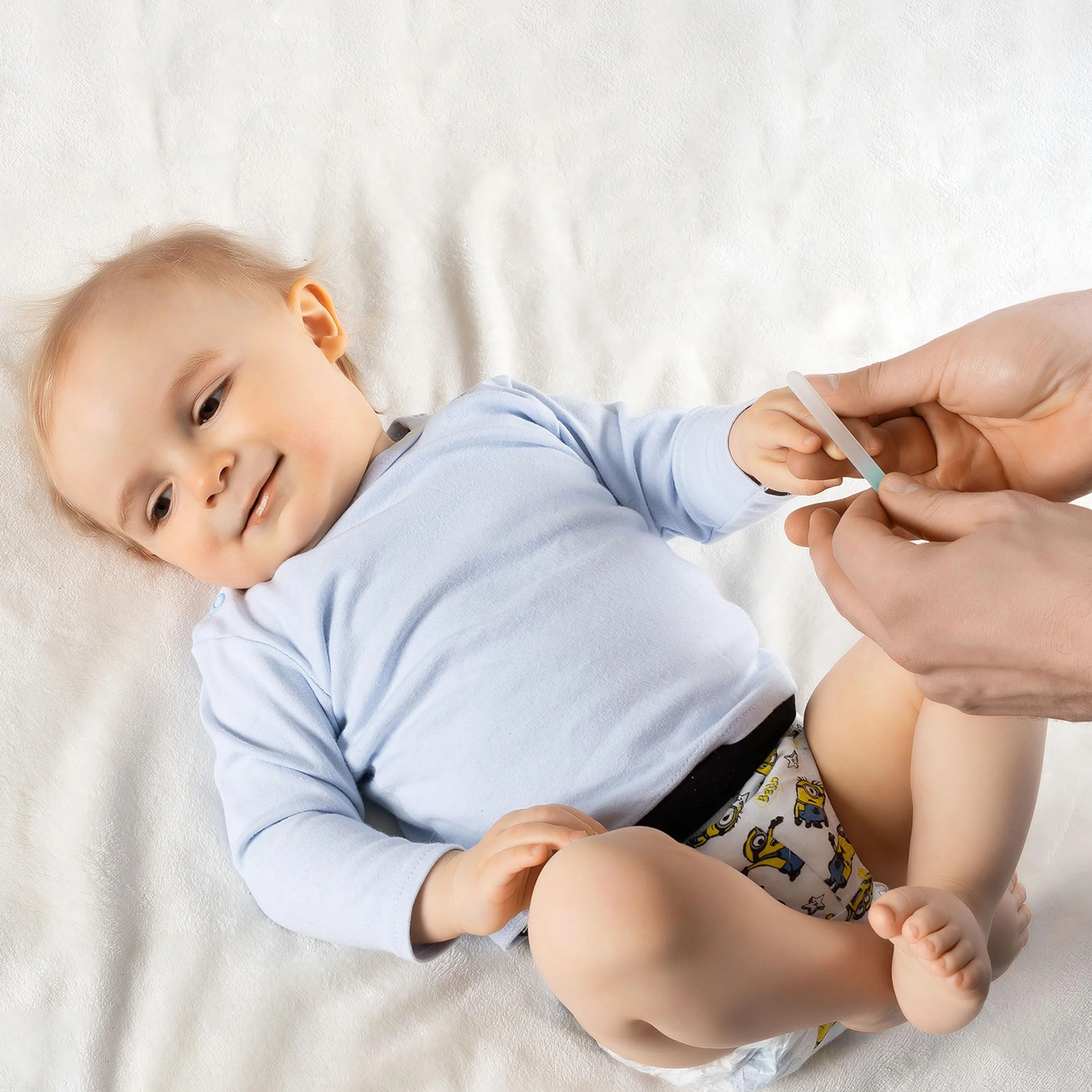 Reer PremiumCare Baby szklany pilnik do paznokci, wyprodukowany w UE, biały, 81043