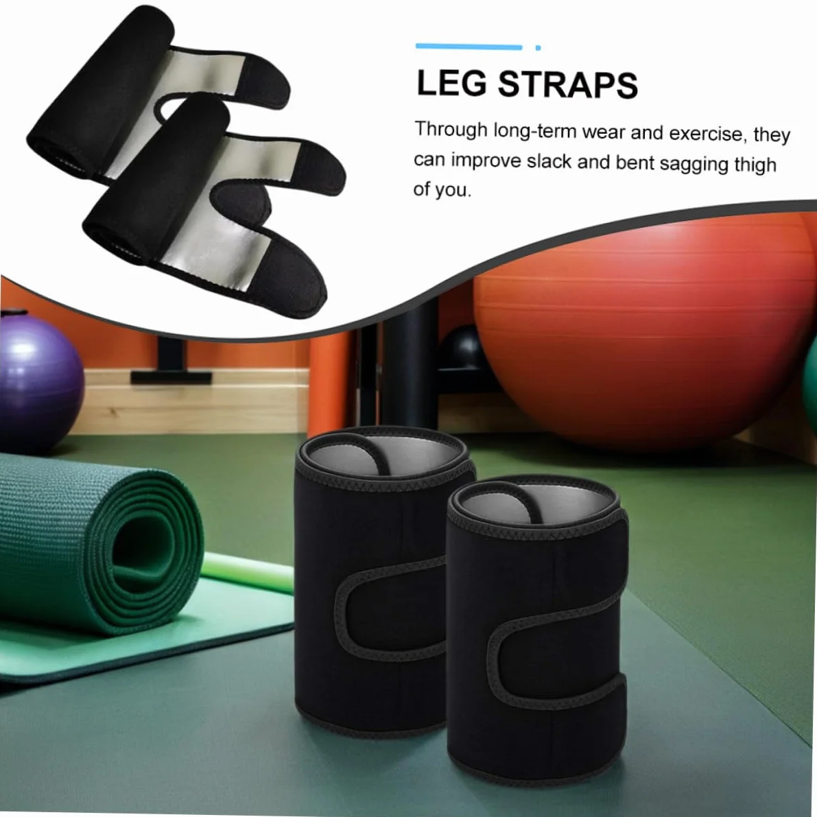 1 Para legginsy fitness paski damskie opaski potowe na udach okłady wyszczuplające uda opaski na uda nastawny pas odchudzający odzież ochronna pasek na nogę zdatność rękawy udowe