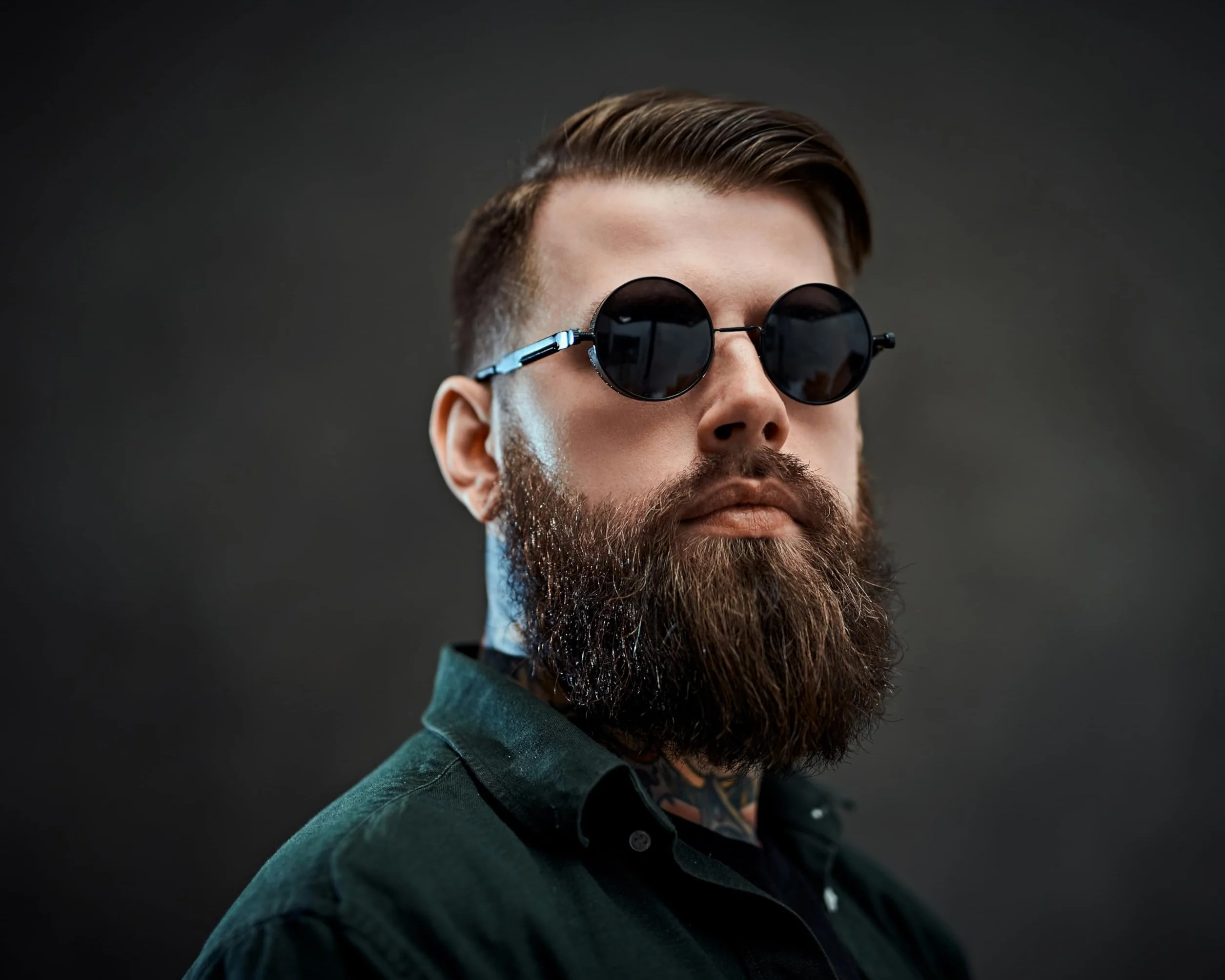 KINGSEVEN Okulary przeciwsłoneczne Lenon Steampunk Okrągłe