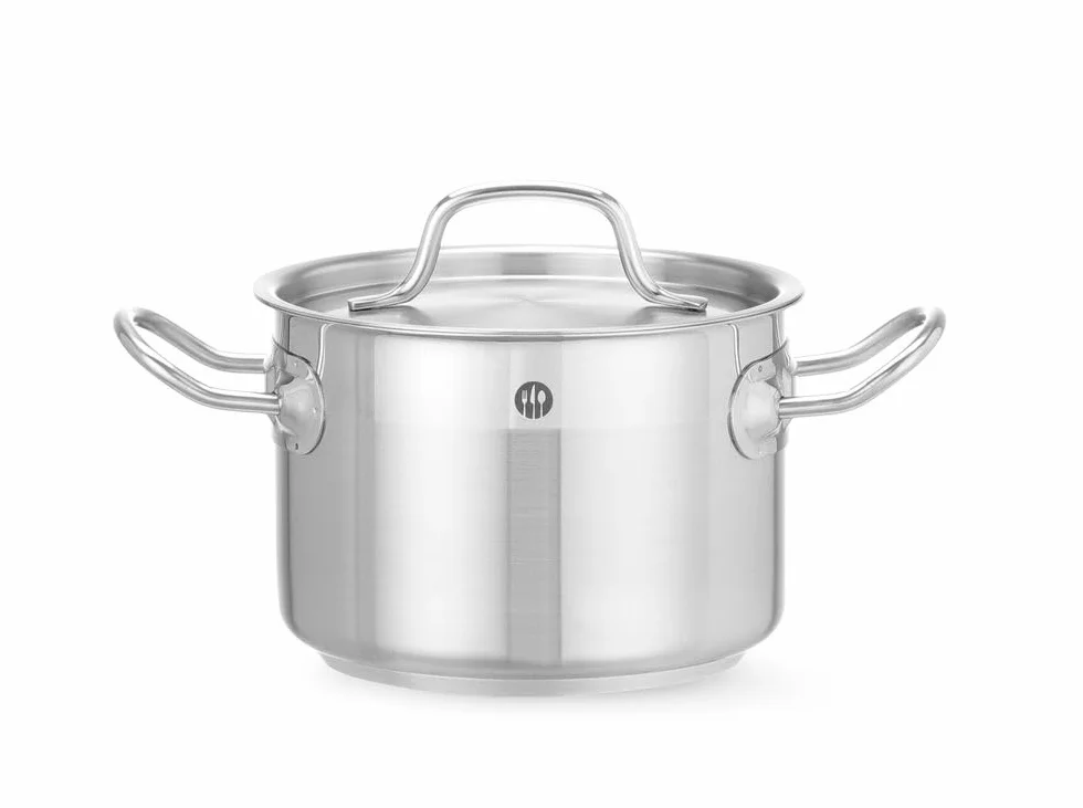 HENDI Garnek średni z pokrywką Profi Line, poj.2 l, fi.160x(H)110 mm