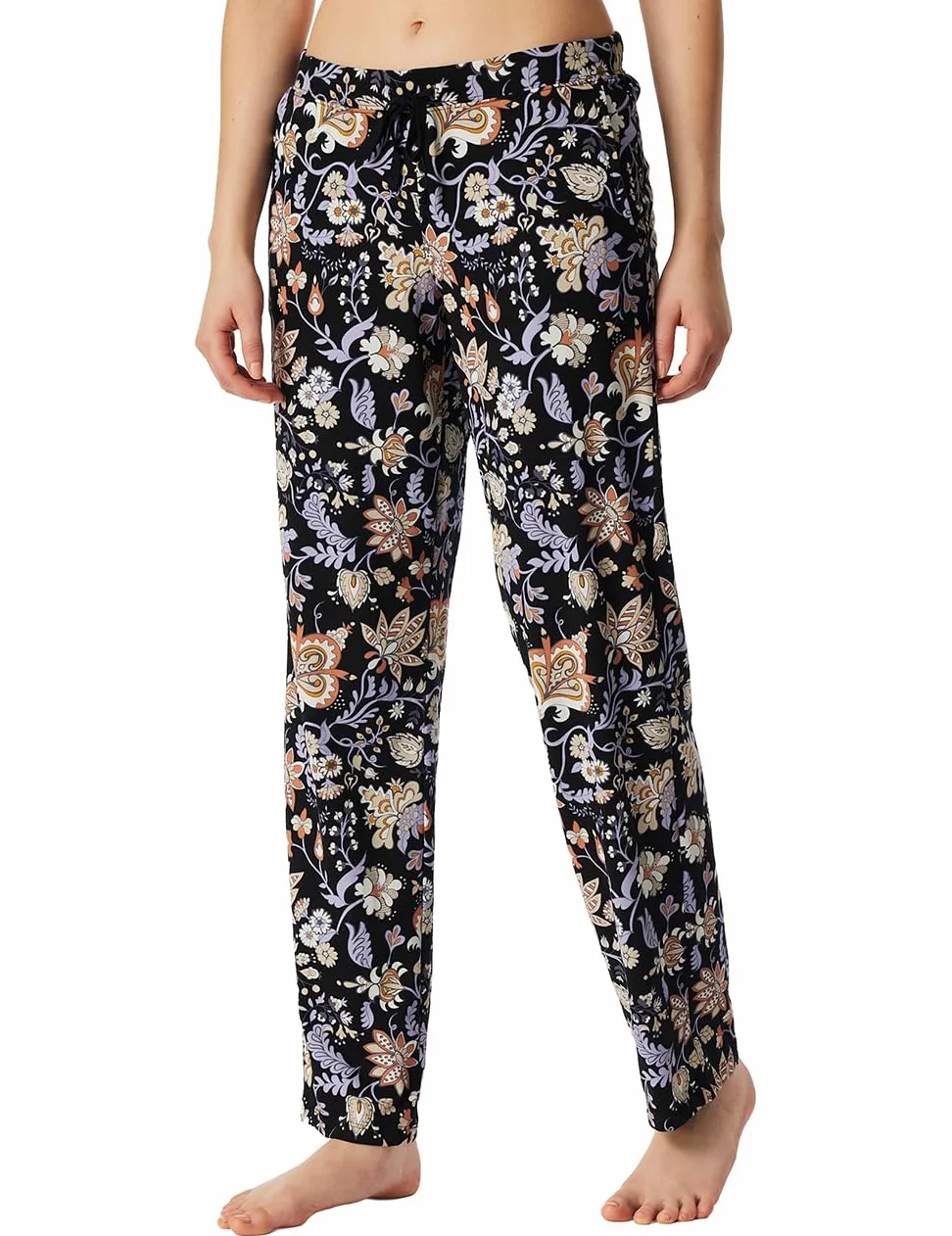 Schiesser Damen Schlafhose Lang Baumwolle - Dolna część od piżamy Kobiety