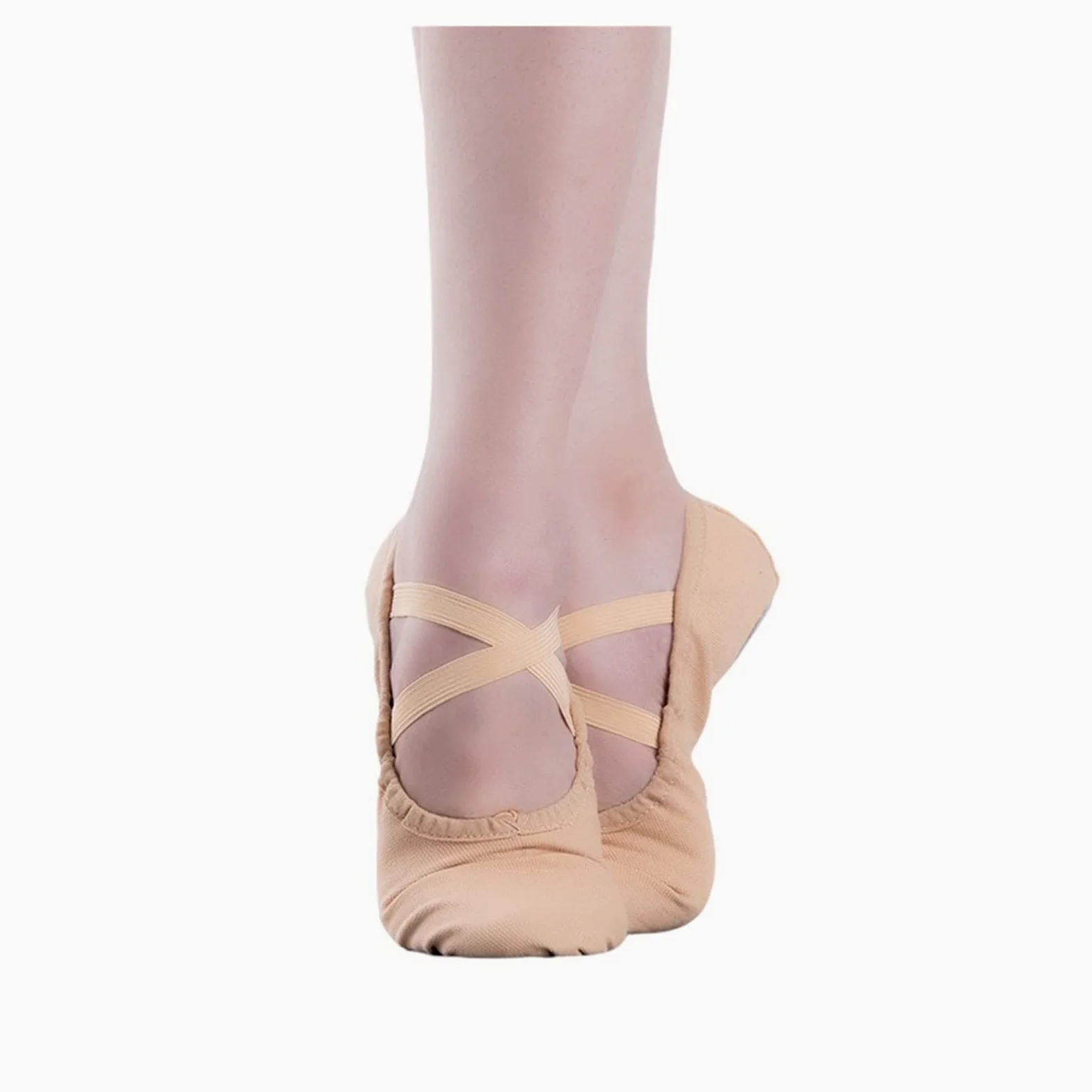 Damskie buty do tańca baletowego Płócienne buty klasyczne Skarpety do jogi Pełna podeszwa Tanie dla dzieci Dziewczęta Dorośli Plus rozmiar (kolor: jasnoróżowy, rozmiar buta: 35) (jasnoróżowy 42 EU)