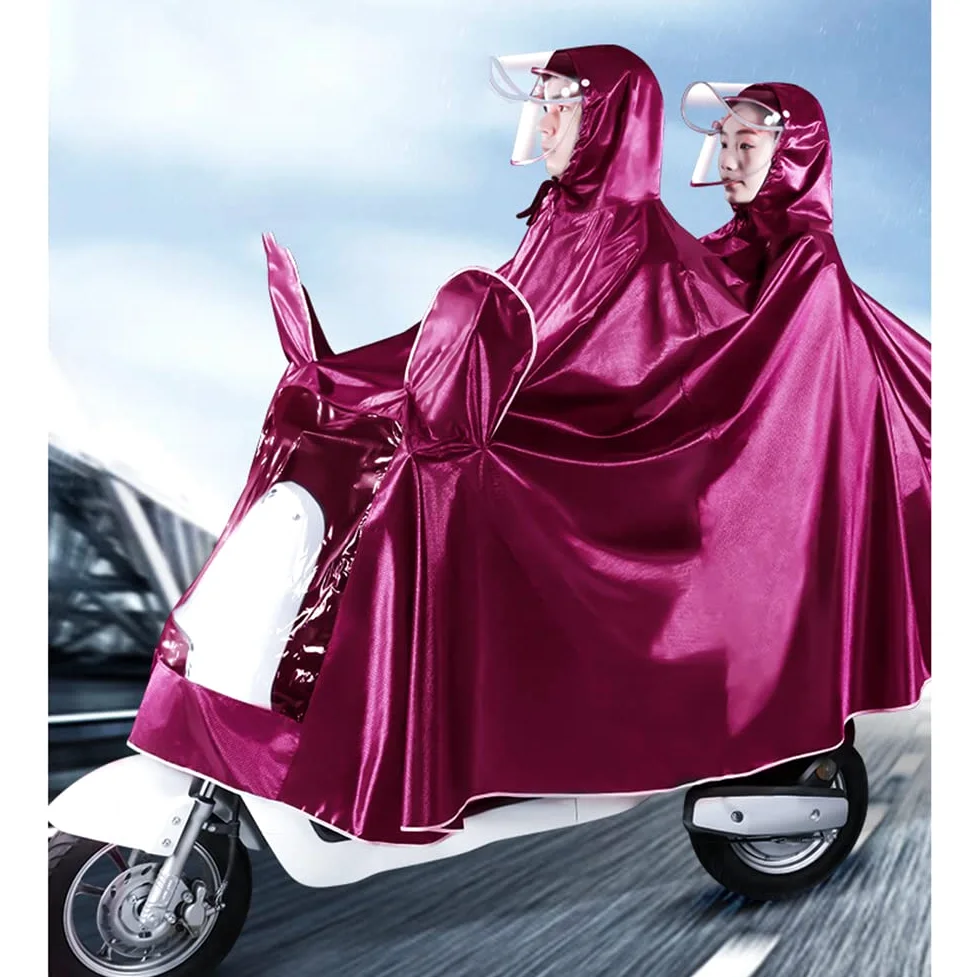 Ponczo dla dorosłych unisex wodoodporne poncho przeciwdeszczowe rower na zewnątrz Ebike motocykl skuter kurtka rowerowa płaszcz przeciwdeszczowy peleryna osłona przeciwdeszczowa