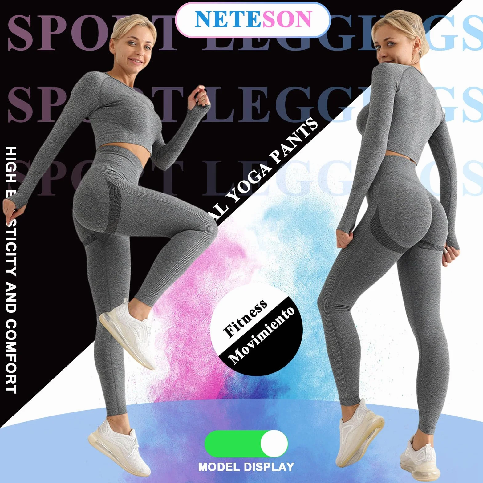 Damskie legginsy sportowe push-up wysokim stanem spodnie siłownię treningowe kontrola brzucha matowe jogi fitness pilates