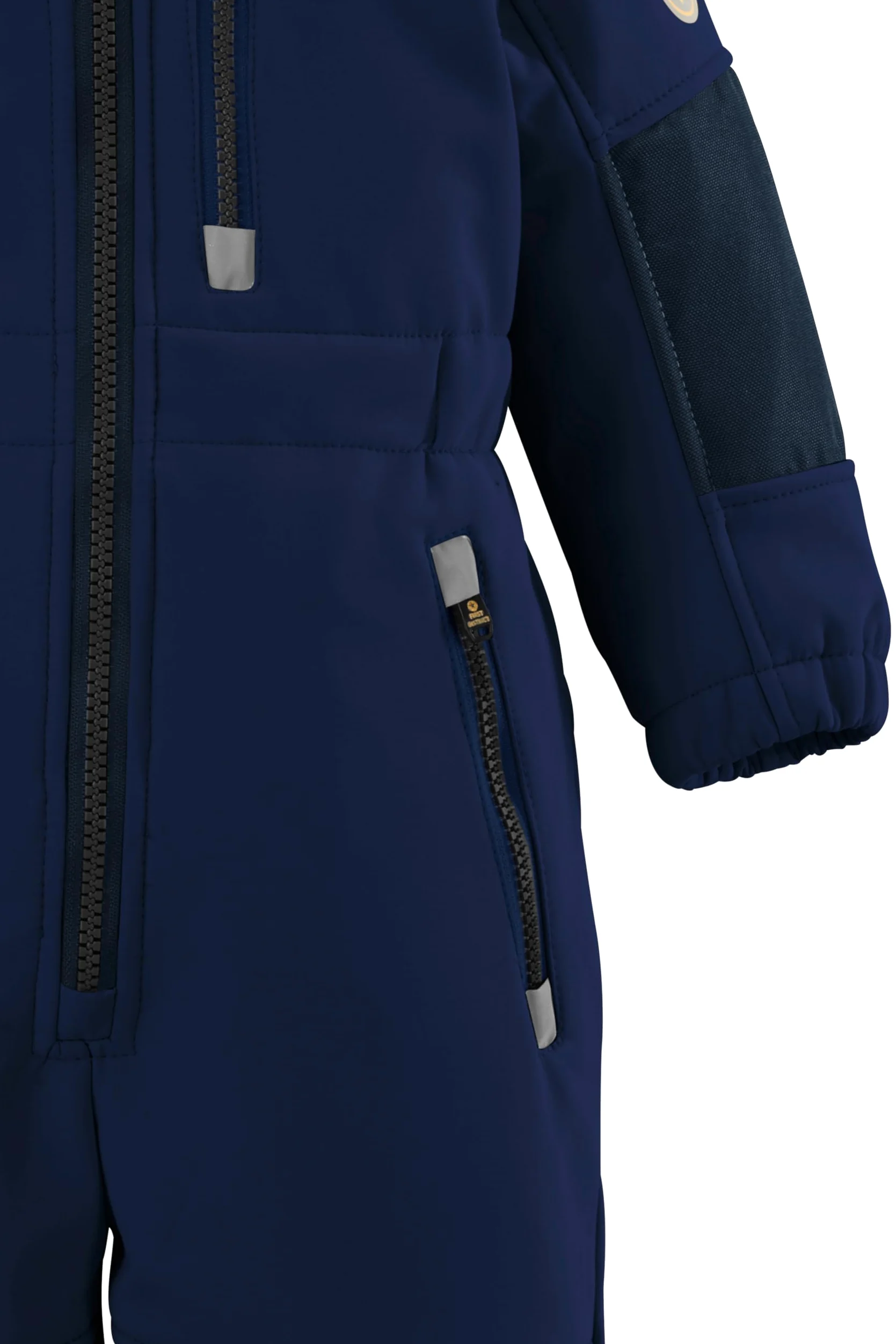 first instinct by killtec Dzieci Kombinezon softshell z kapturem FIOW 35 MNS ONPC, dunkelblau, 98/104, 38900-000