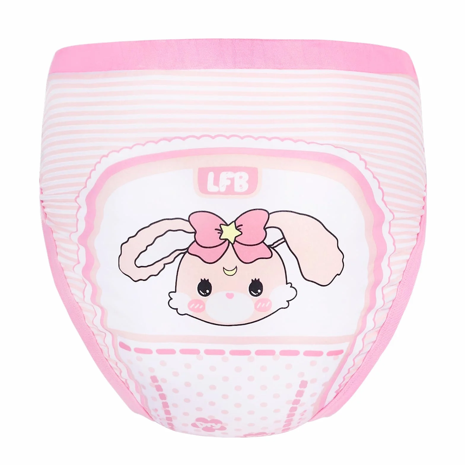 LittleForBig Miękka bawełniana bielizna, wygodne, nadające się do prania, wielokrotnego użytku spodnie treningowe dla dorosłych - Baby Usagi