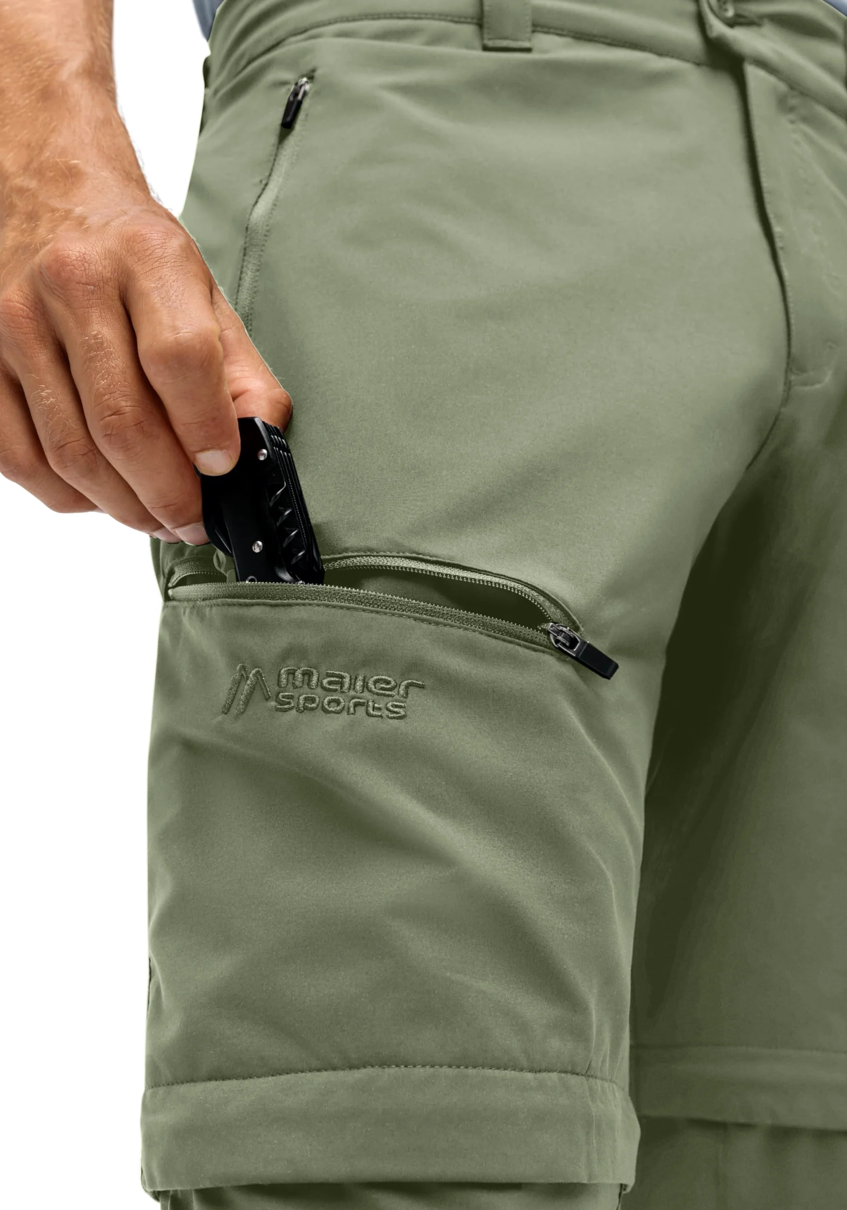 Maier Sports Tajo Zip Loop, męskie spodnie trekkingowe, wodoodporne spodnie outdoorowe do trekkingu i wędrówek, praktyczna funkcja Zipp-Off, nie zawiera PFC, mSTRETCH pro 2 i Dryprotec