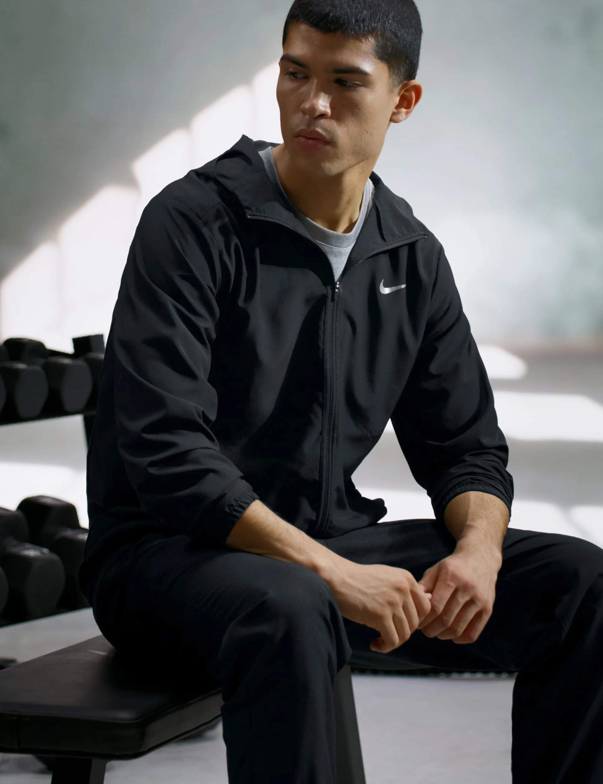 Nike Kurtka M Nk Df Form Hd Jkt Czarny Odblaskowy Silv L