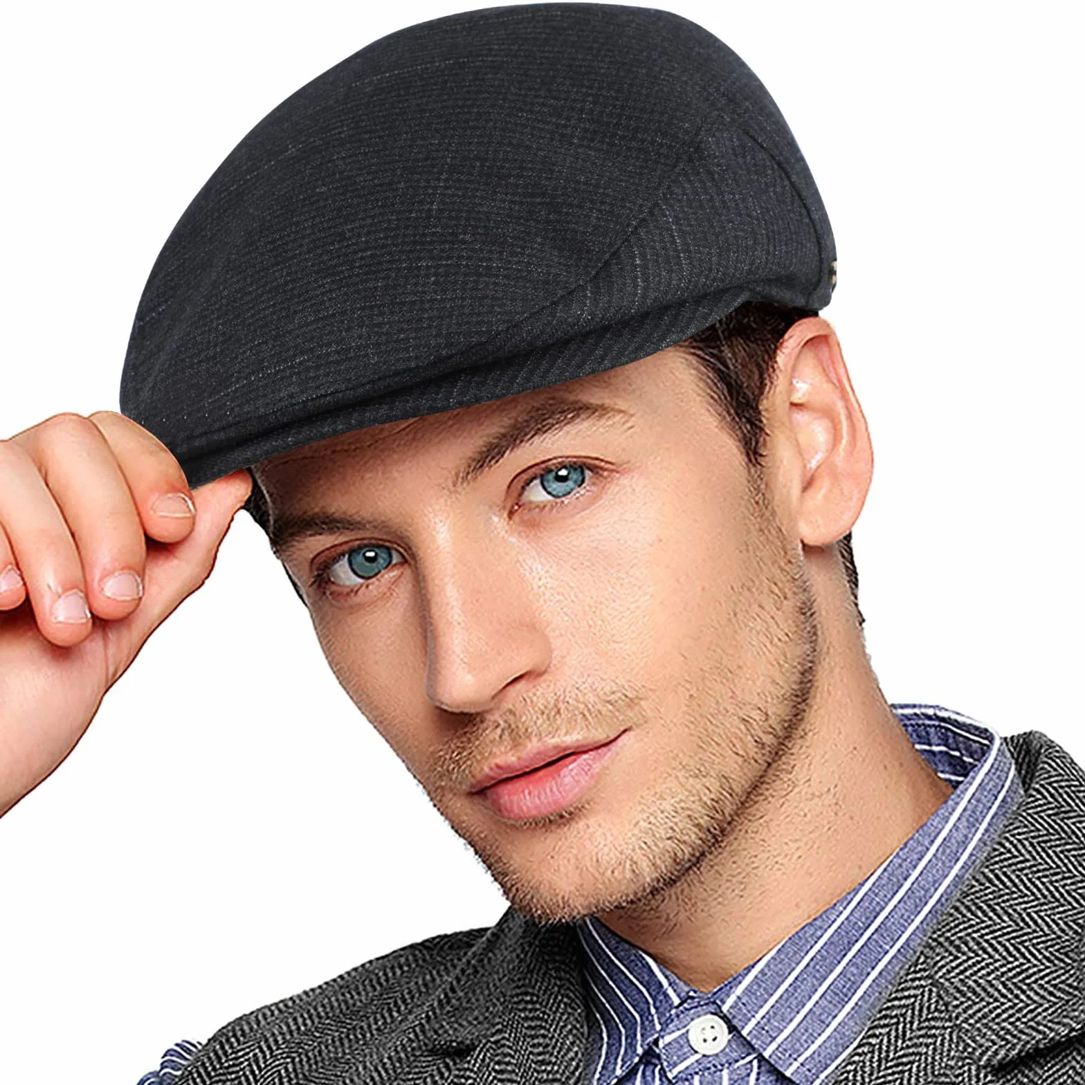 Berett Cap męska czapka z daszkiem Gatsby czapka z daszkiem Newsboy płaska czapka beret 1920 styl Gatsby kostium akcesoria