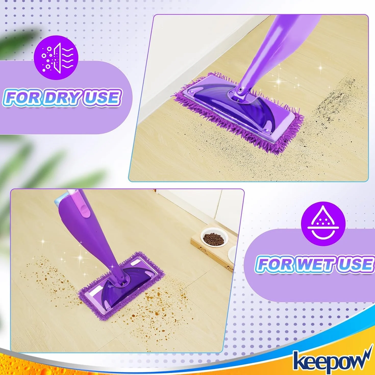 4 ściereczki wielokrotnego użytku do Swiffer WetJet Wood