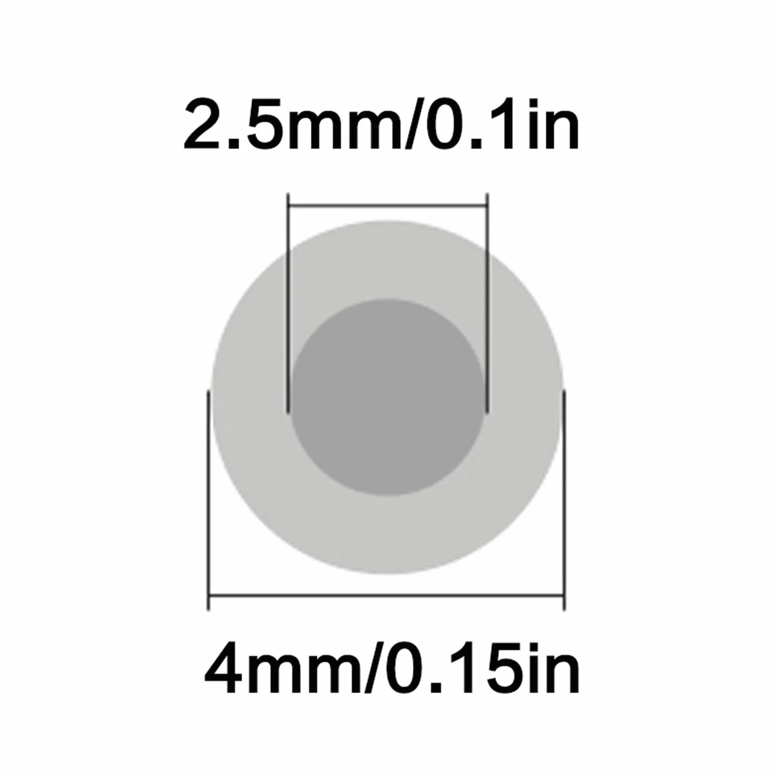Rurka PTFE do drukarki 3D, 4 mm x 2,5 mm, 100 metrów rura teflonto do spójnych przepływów włókien, rurki PTFE