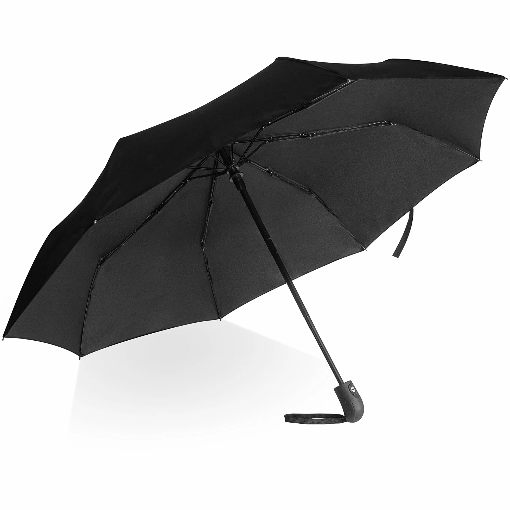 Parasol odporny na burze automatyczny czarny 107 cm Villkin
