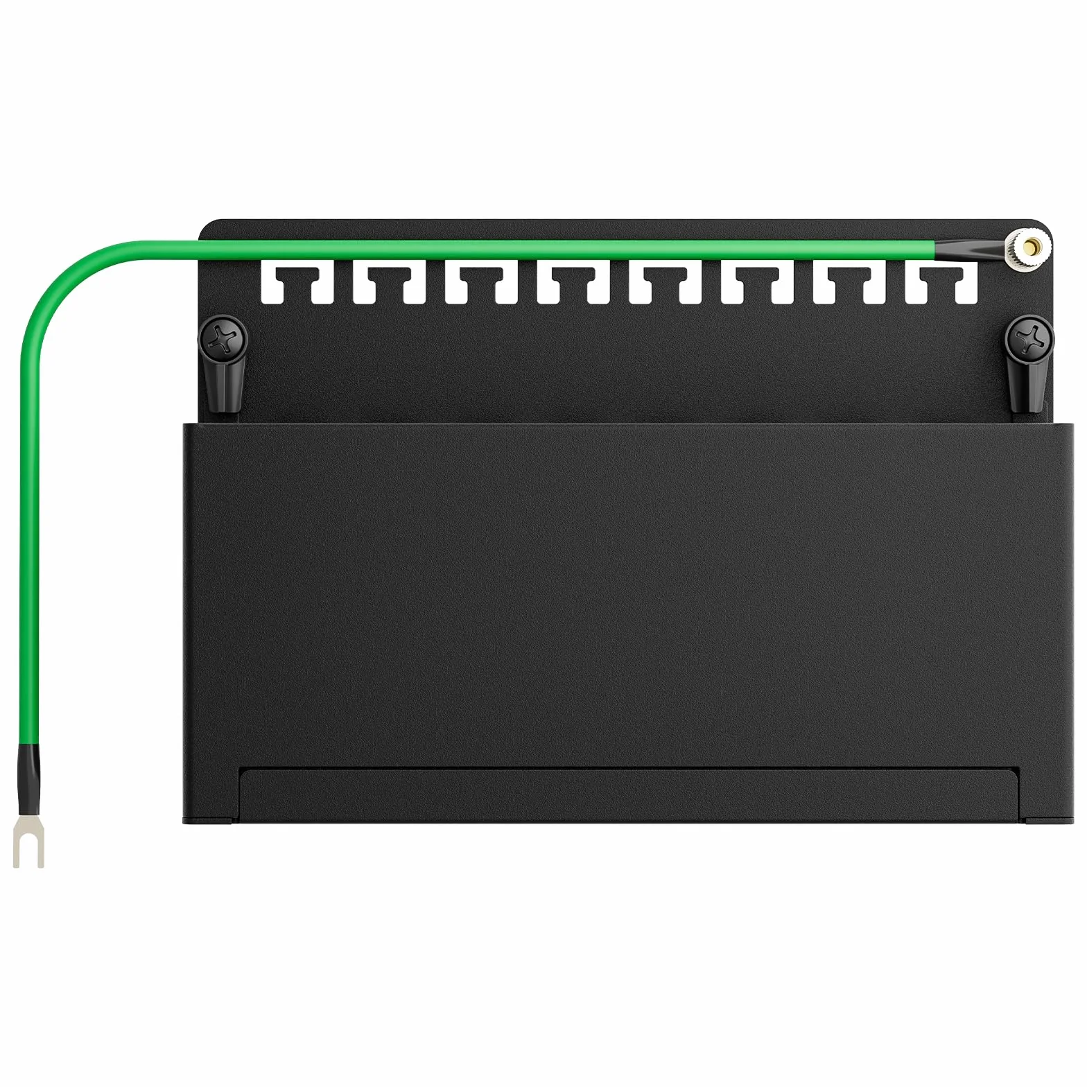 FGB Panel krosowy CAT 7 panel rozdzielczy 8 portów - na stole/ścienne/pulpit ekranowany gniazdo 8X RJ45 - LSA rozdzielacz do przełączników sieciowych Gigabit