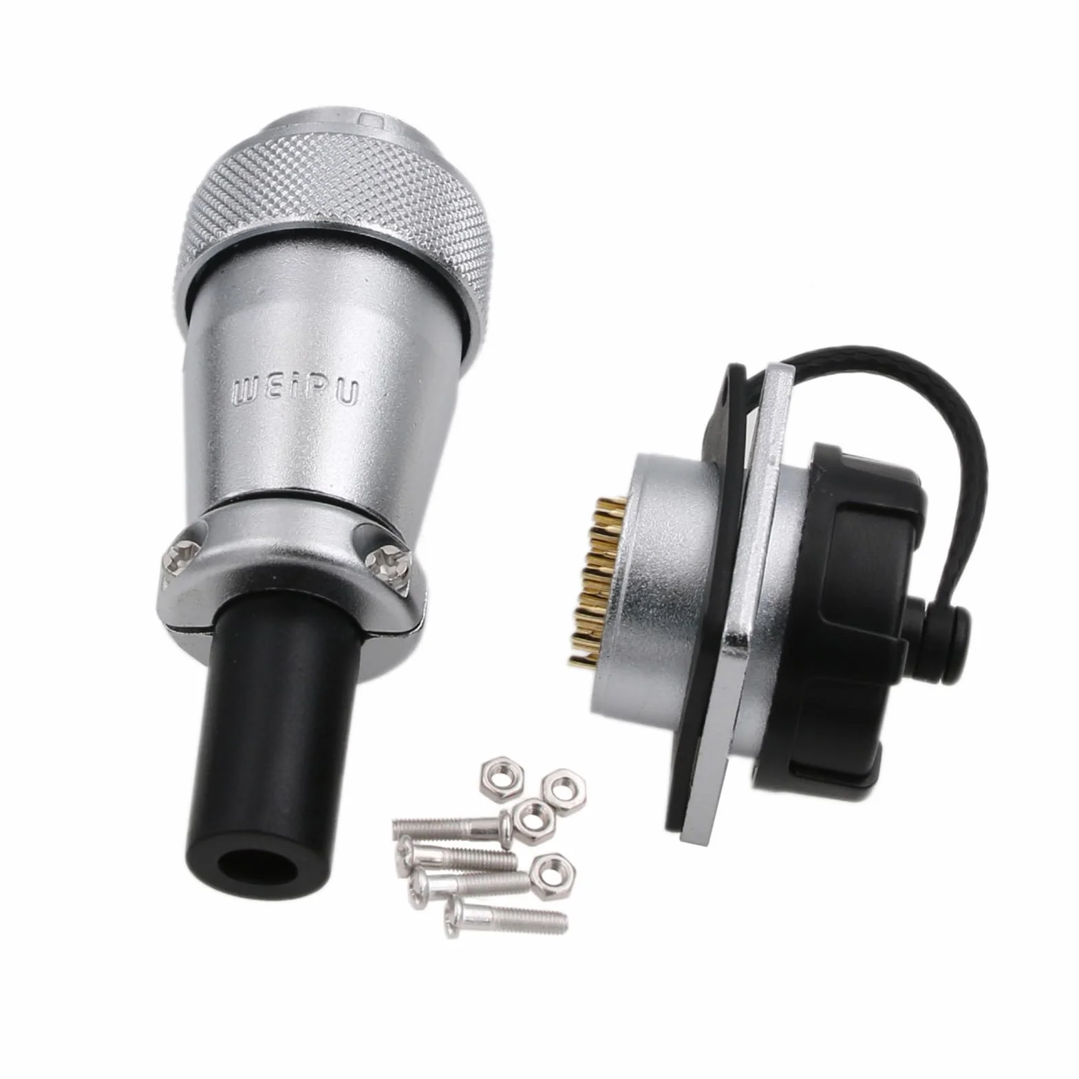 HangTon WS24 19-biegunowa Aviation okrągła wtyczka elektryczna 5A 500V męski kabel wtyczka + gniazdo panel gniazdo pyłoszczelna przemysłowa obudowa metalowa