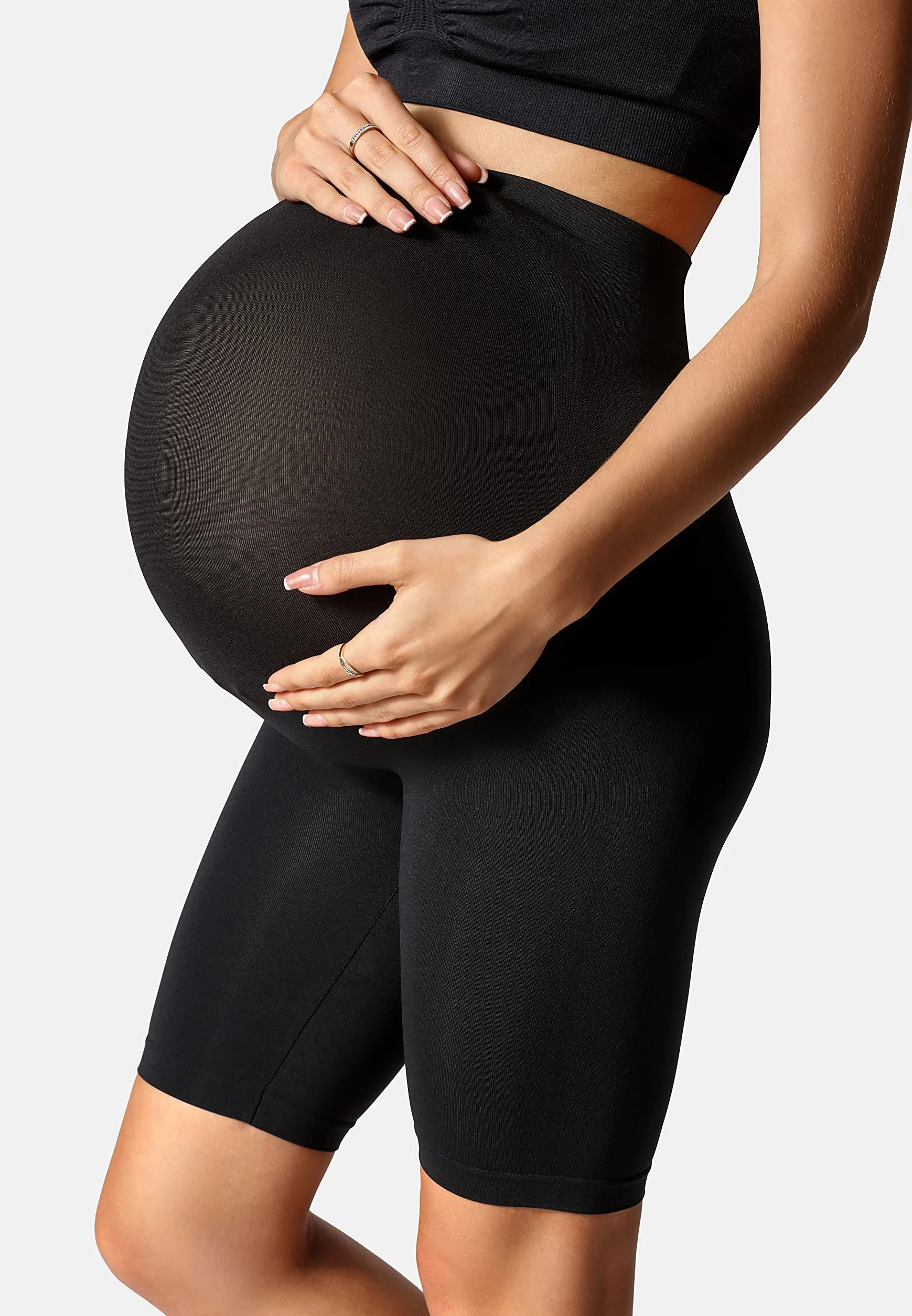 Be Mammy Damskie Krótkie Legginsy Ciążowe BE-1124