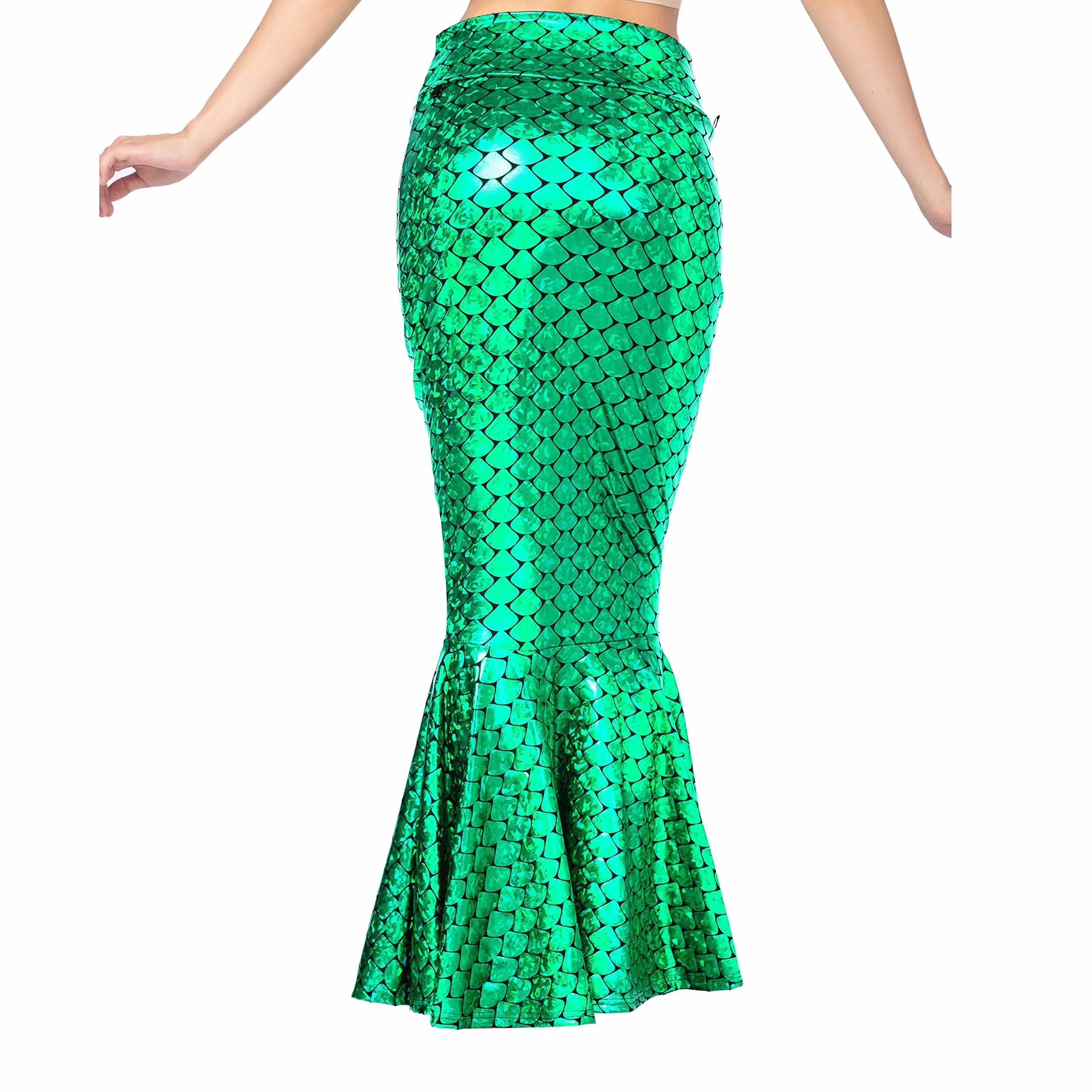 Spooktacular Creations Kostium Syrenka Hologram Błyszcząca Spódnica Halloween